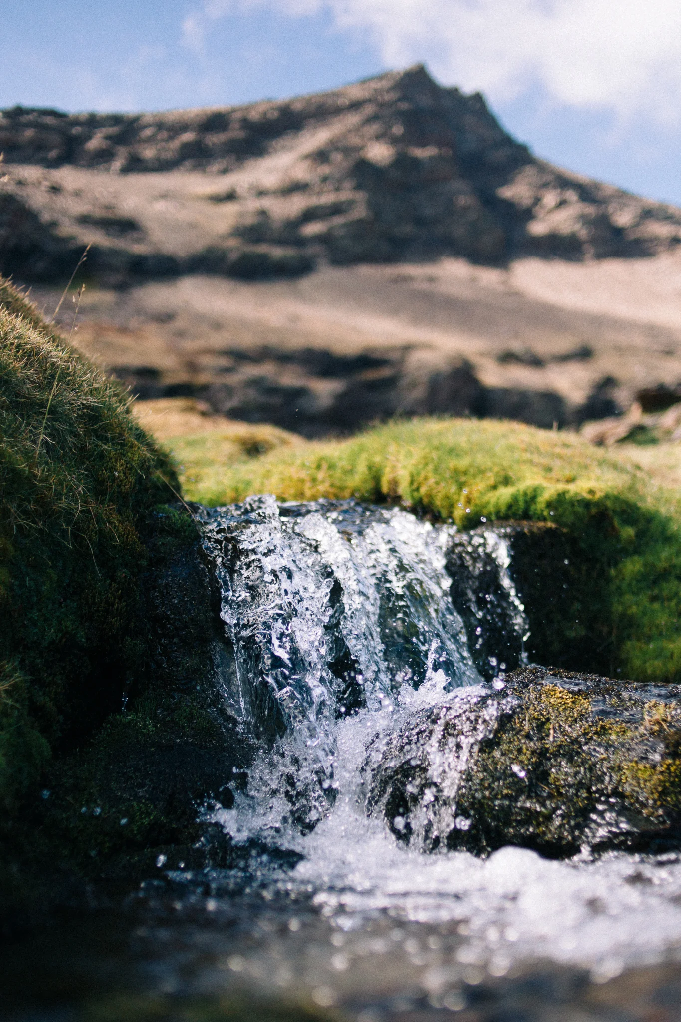 This is not the big waterfall, just a small one leading up to it… but this photo is prettier!