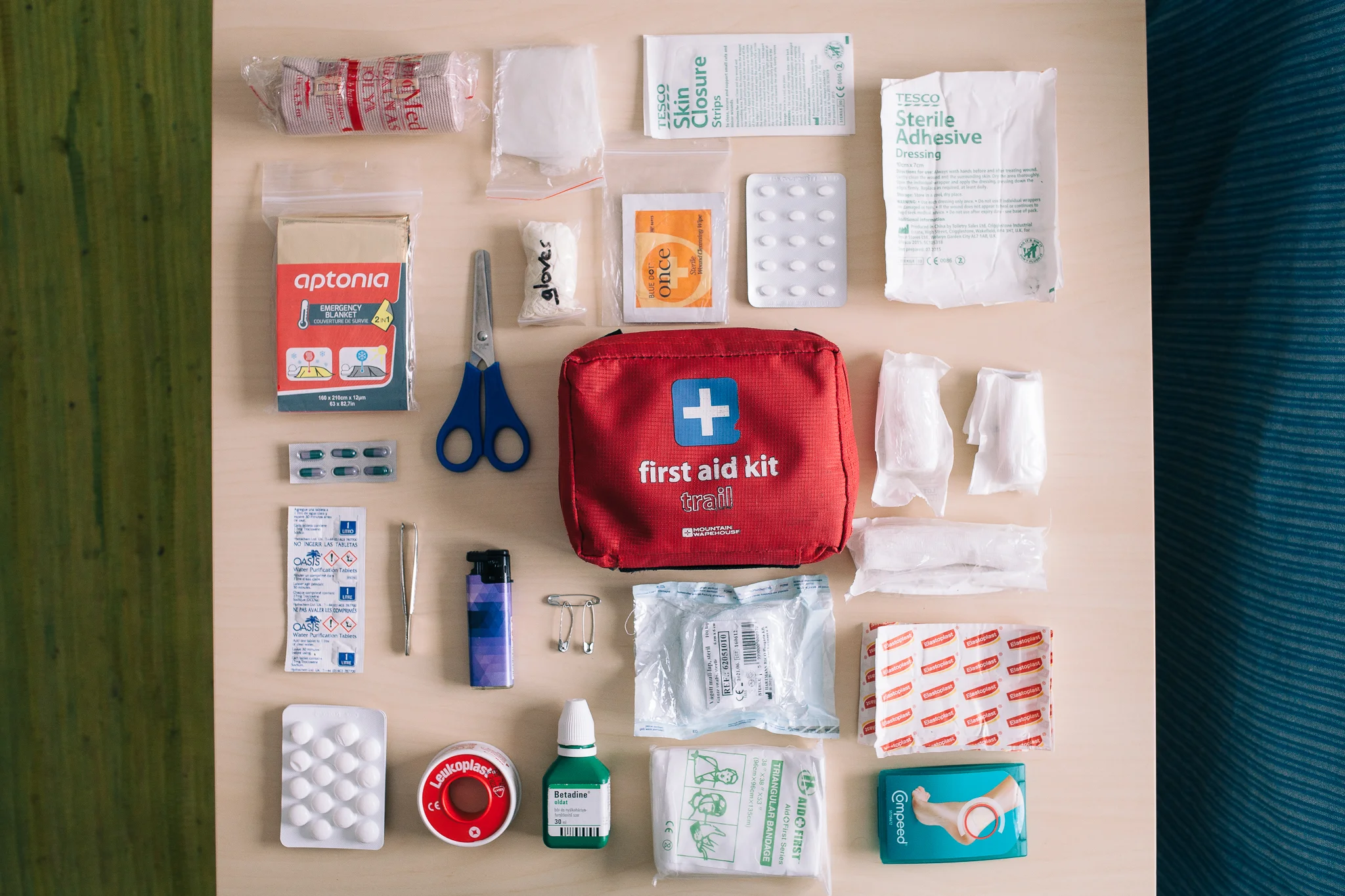 How does this all fit into that little kit? Well, it is a bit like a game of tetris, but everything has its place!