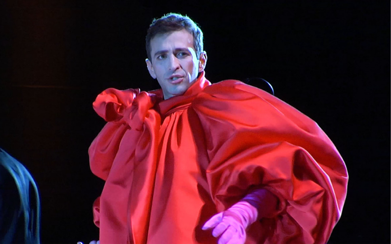 Anthony Roth Costanzo in “Glass Handel” at Opera Philadelphia’s O Festival 2018.