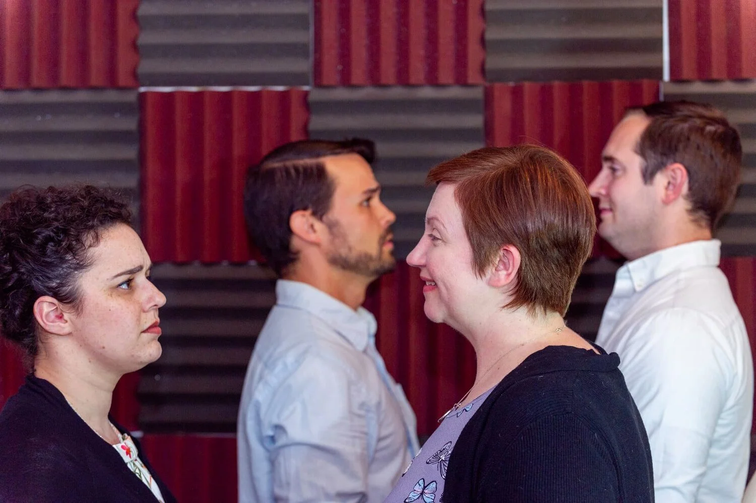 Left to right: Marissa Simmons, Jonathan Wilson, Jennifer Barrett, Nate Hill.