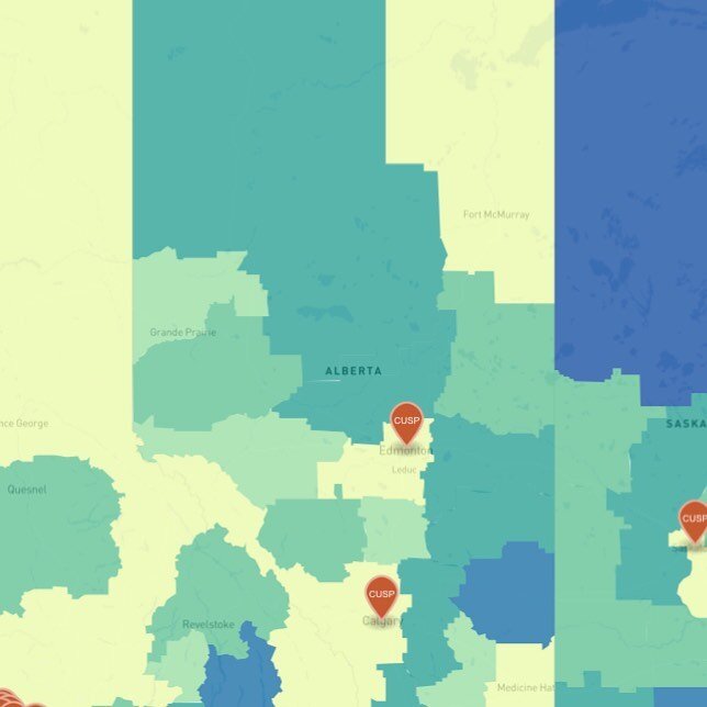 Really interesting interactive map in relation to home energy cost burden in #alberta. Some communities in Alberta are experiencing extreme energy poverty whereby higher % of income go toward home energy costs. We&rsquo;re learning through @efficienc