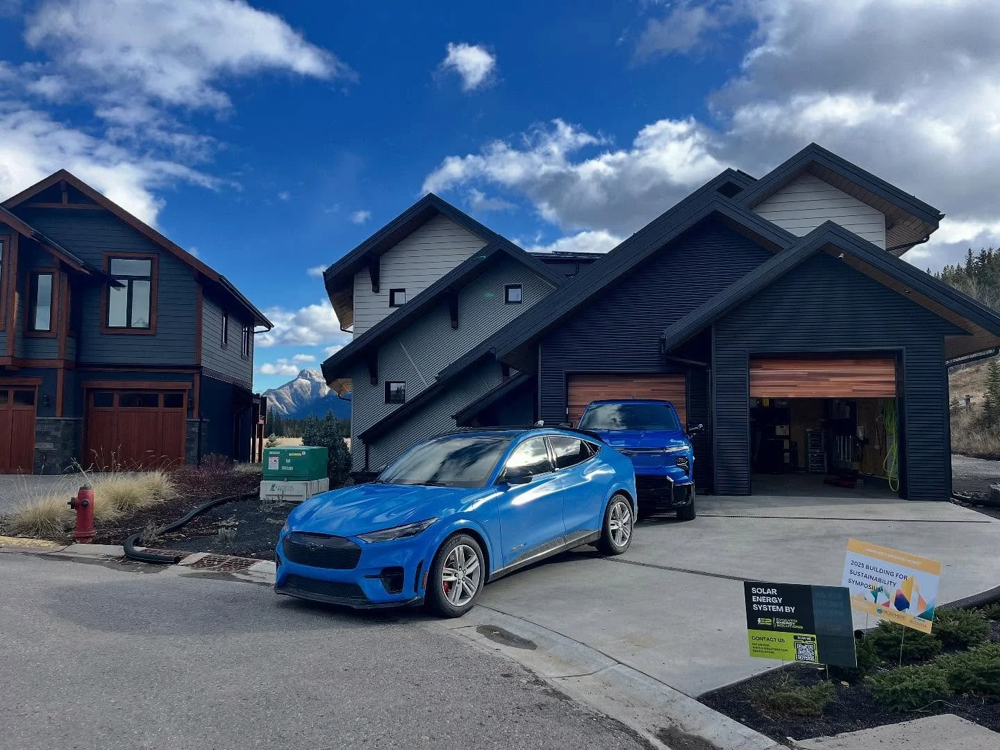 When a project finally wrapped up, it feels great! We are on site today for the final inspection for Canmore&rsquo;s Greenest Home. It is on track to be @passivehouseinstituteus Certified, and EnerGuide 0 #Netzerohome! 

@hssdesignbuild 
@e2.solution