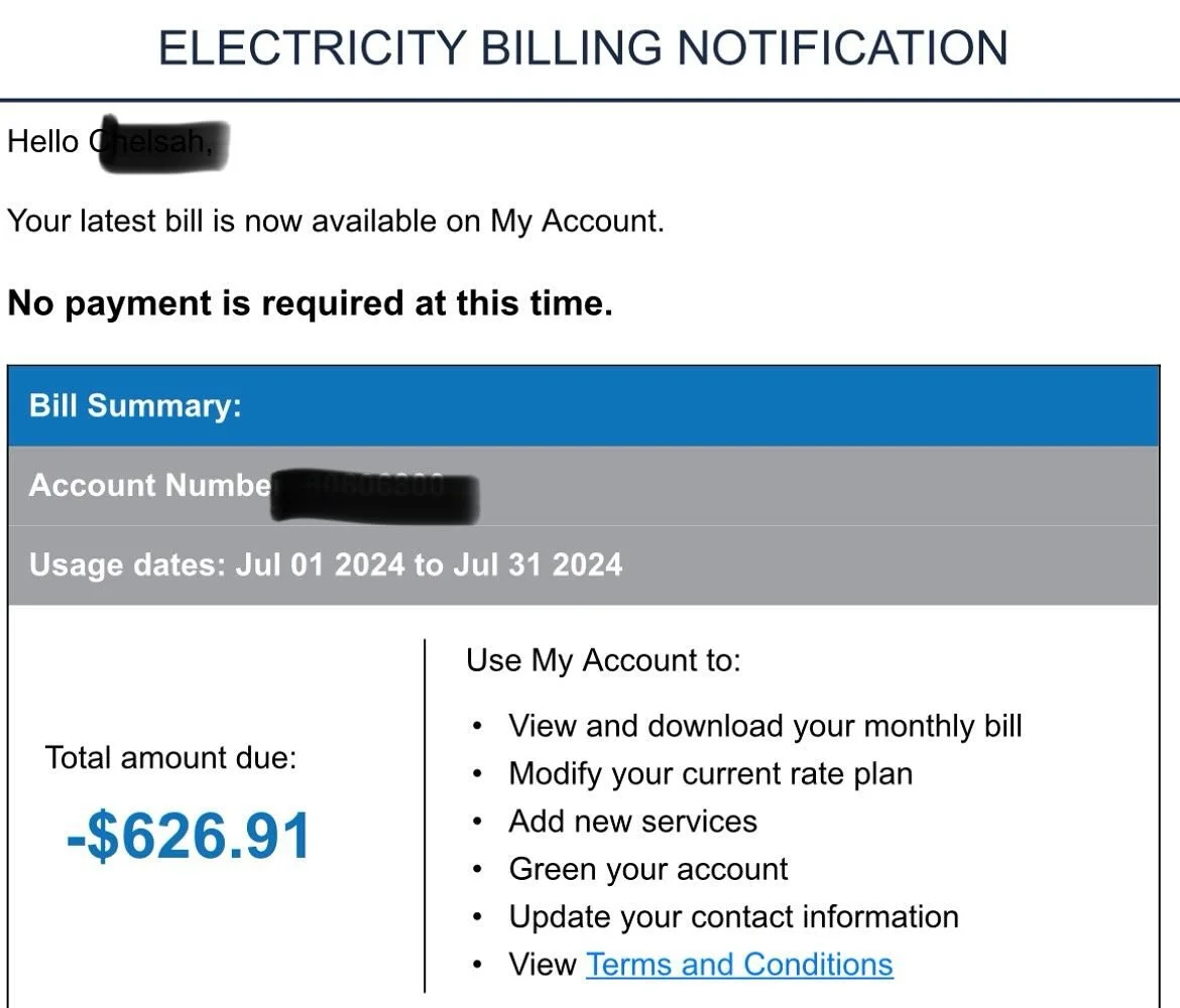 Every wonder what it&rsquo;s like to live in a net zero home in the summer? This is just this month&rsquo;s generation credits! We&rsquo;re not counting the last few months of bills from @spotpowerinc. Make it rain!!! Wait&hellip; no.. please 🙏 keep