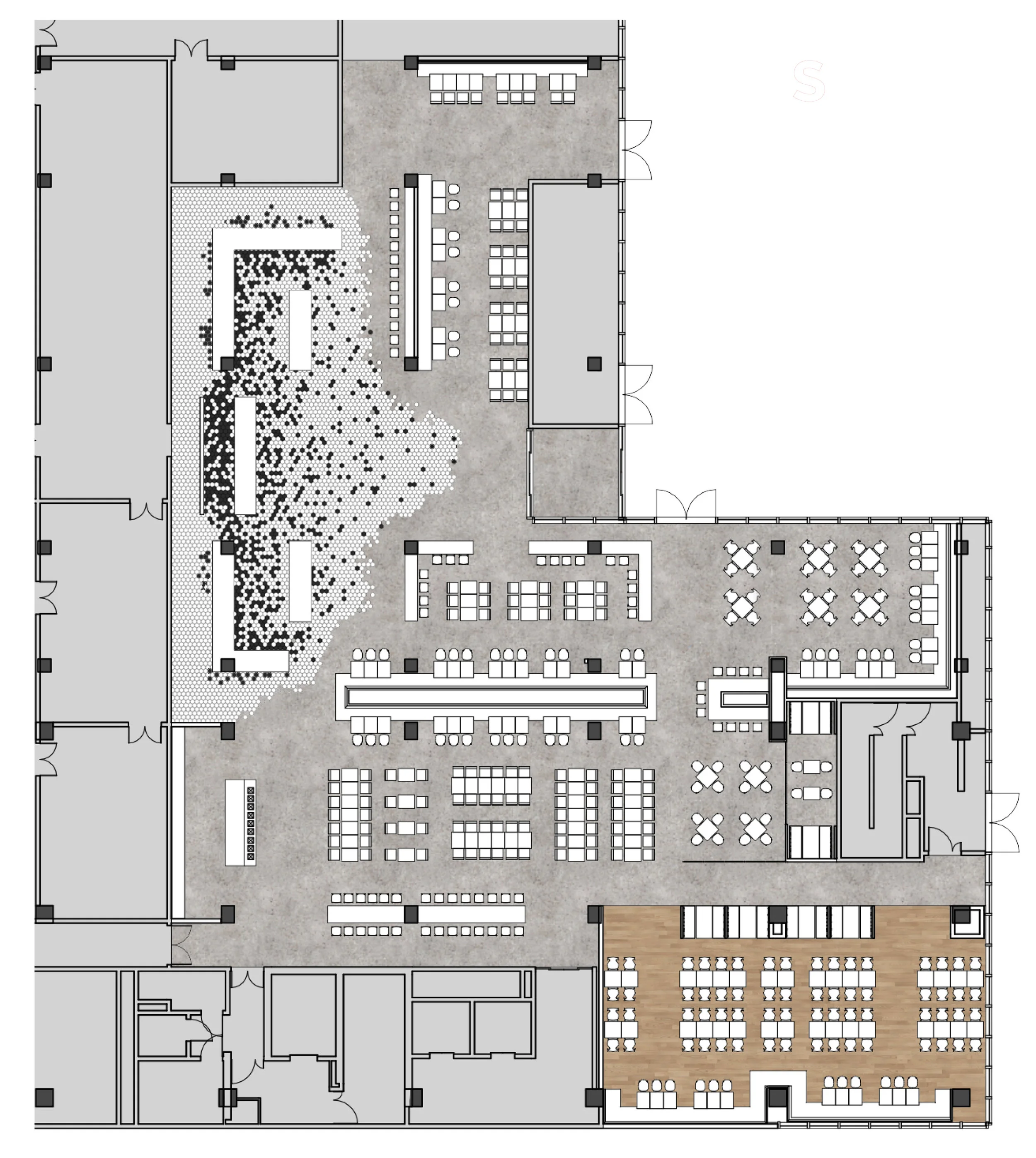 Canteen floor plan.