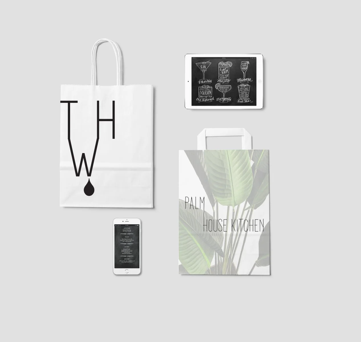  The restaurant and bar product packaging. 