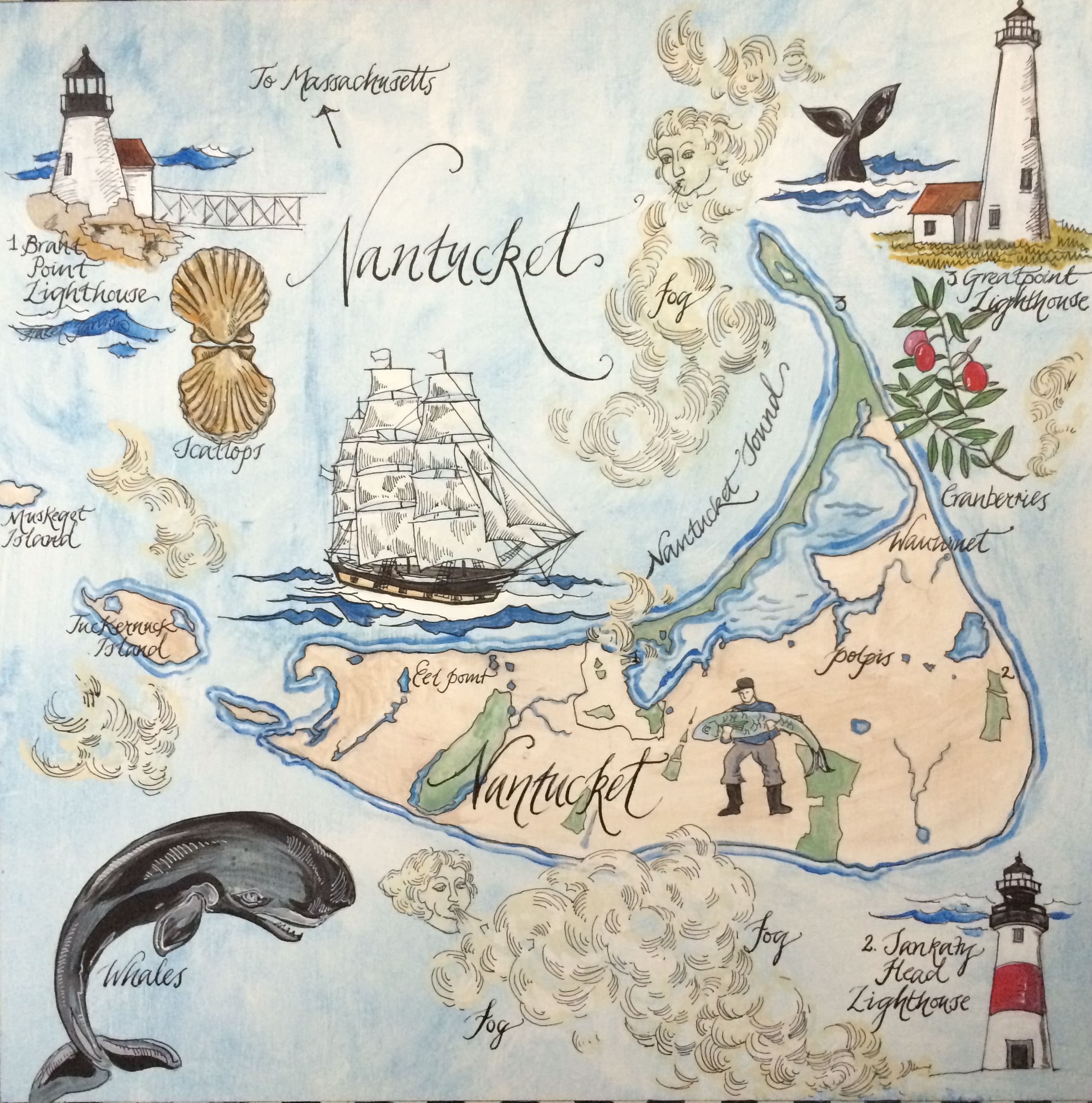 Fog Bound Nantucket Island