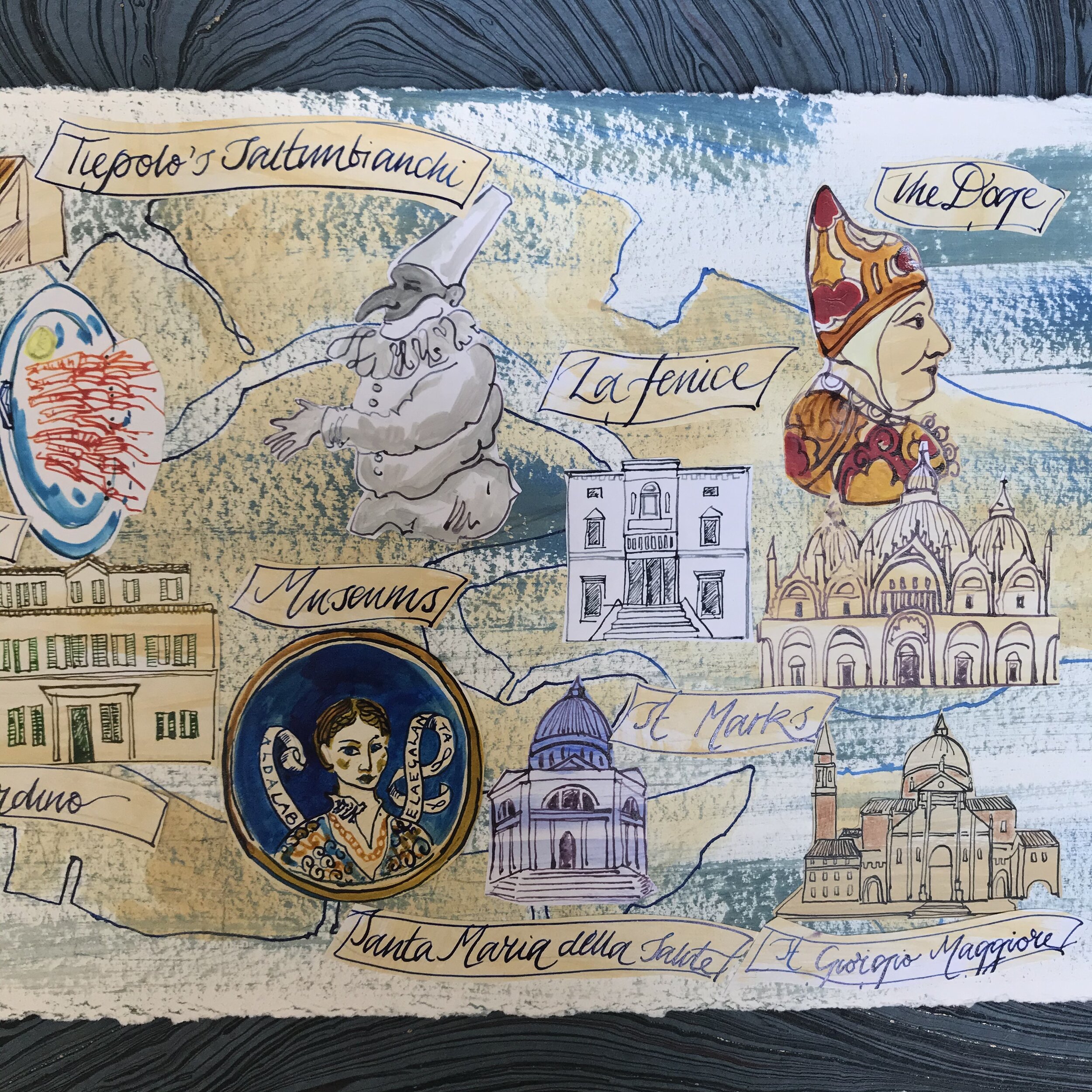 Detail from a Map of Venice