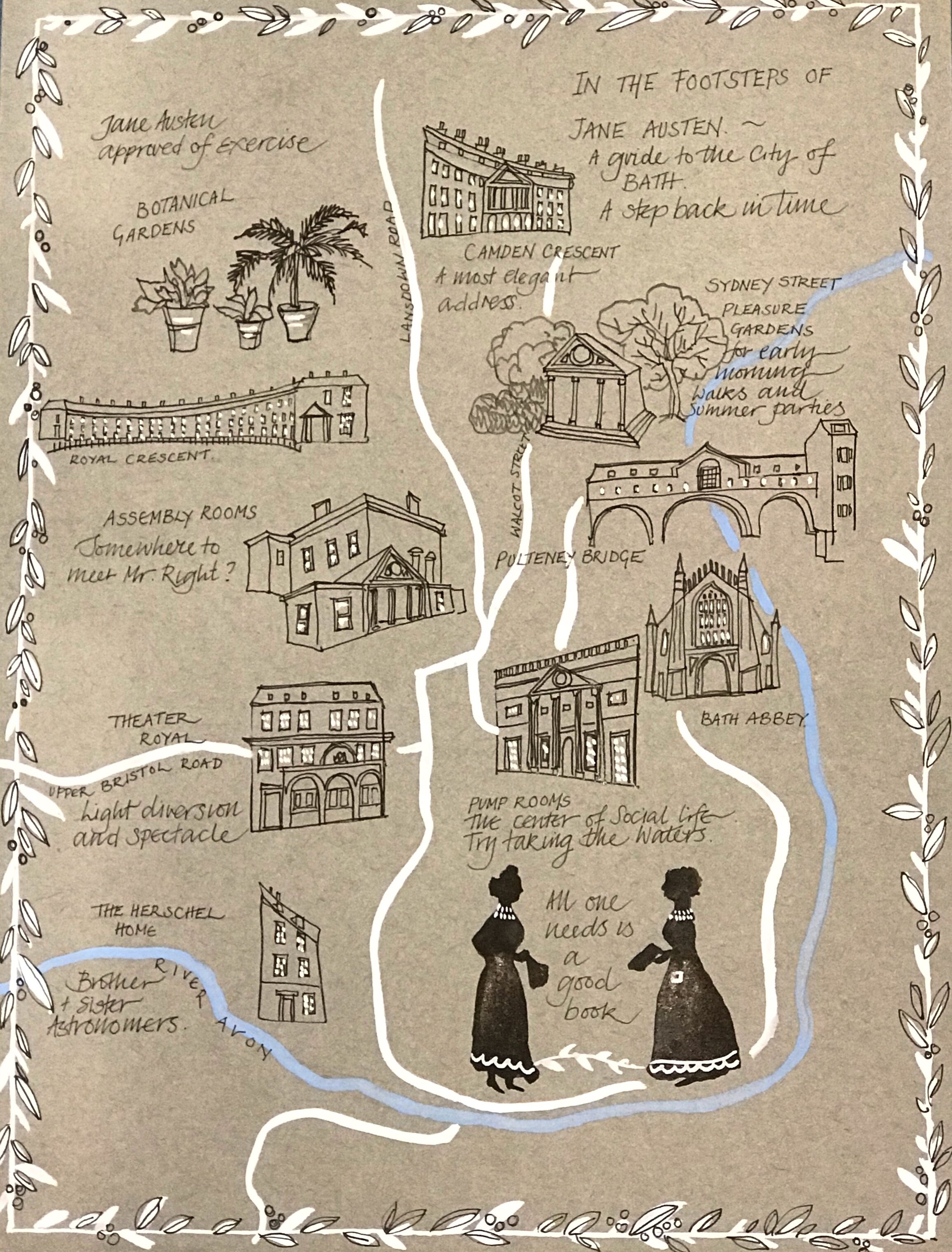 In Jane Austen's Footsteps - a Guide to Bath