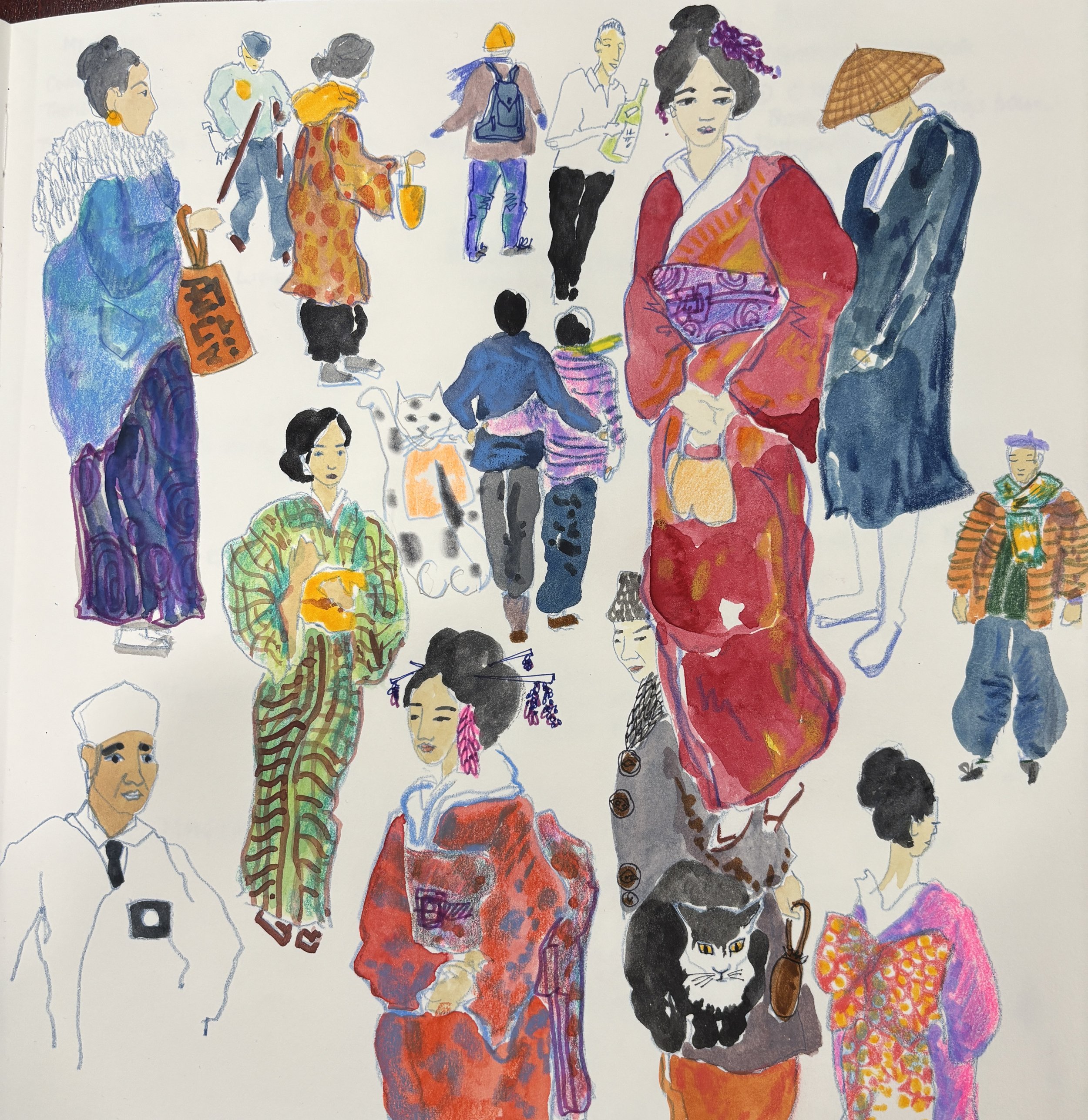 100 People of Japan. Sketchbook, Winter 2025