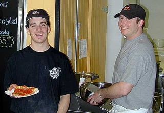 Brad and Mark circa 1985, at their original Martolli's in Sisters, OR