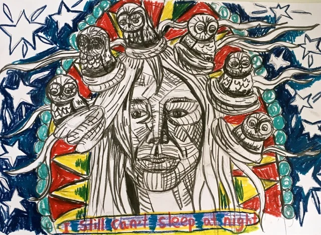 I Still Can't Sleep...,Self Portrait, Oaxaca 17