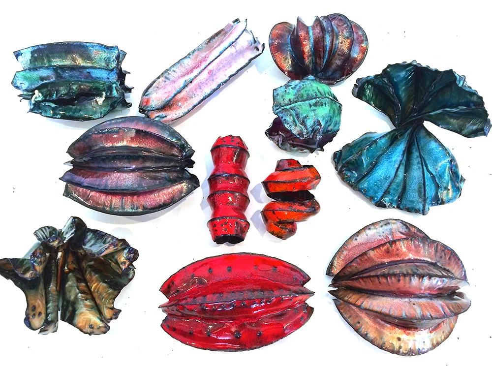 Enameled Fold Formed d'objet
