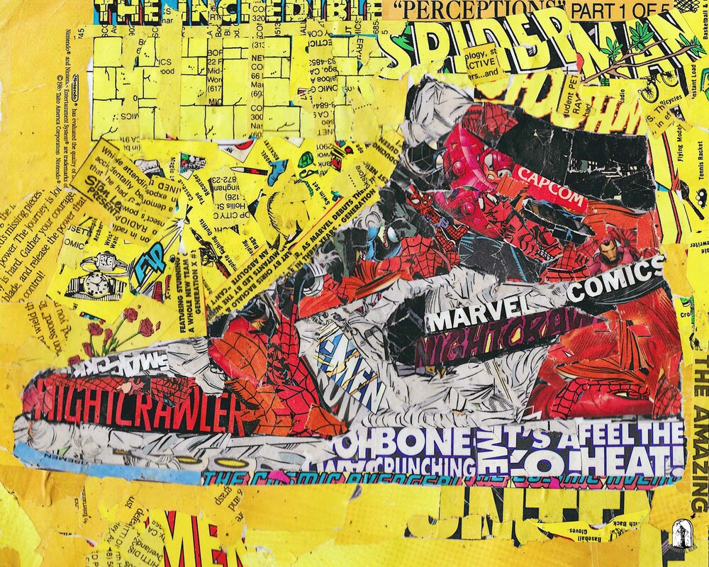 Nike Air Jordan Sneakers comic collage — Immortal Nerd