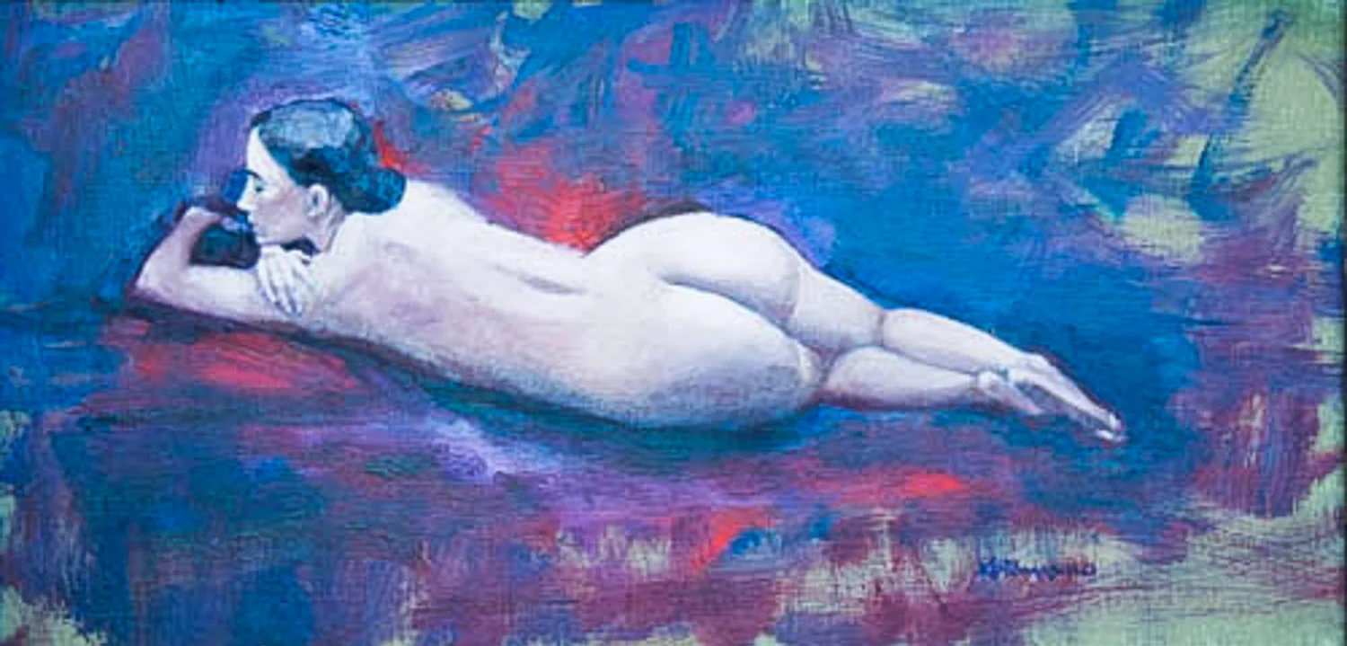 Reclining nude from back