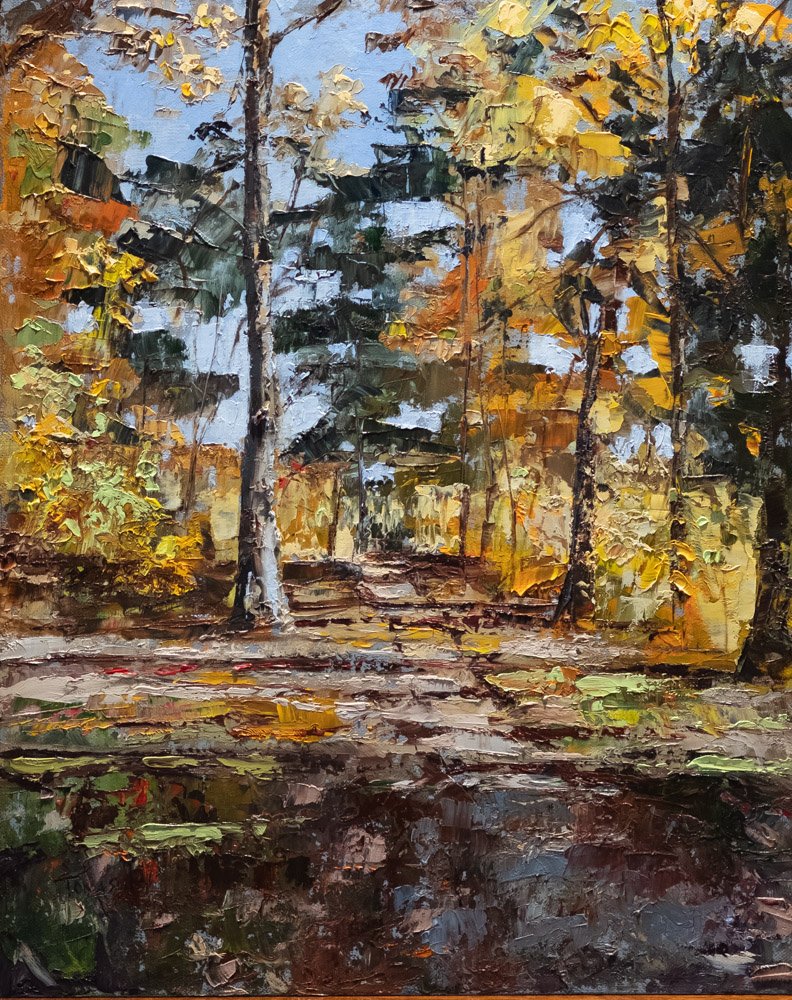 Fall Landscape in Rhode Island, from a picture by Anna Tomasulo