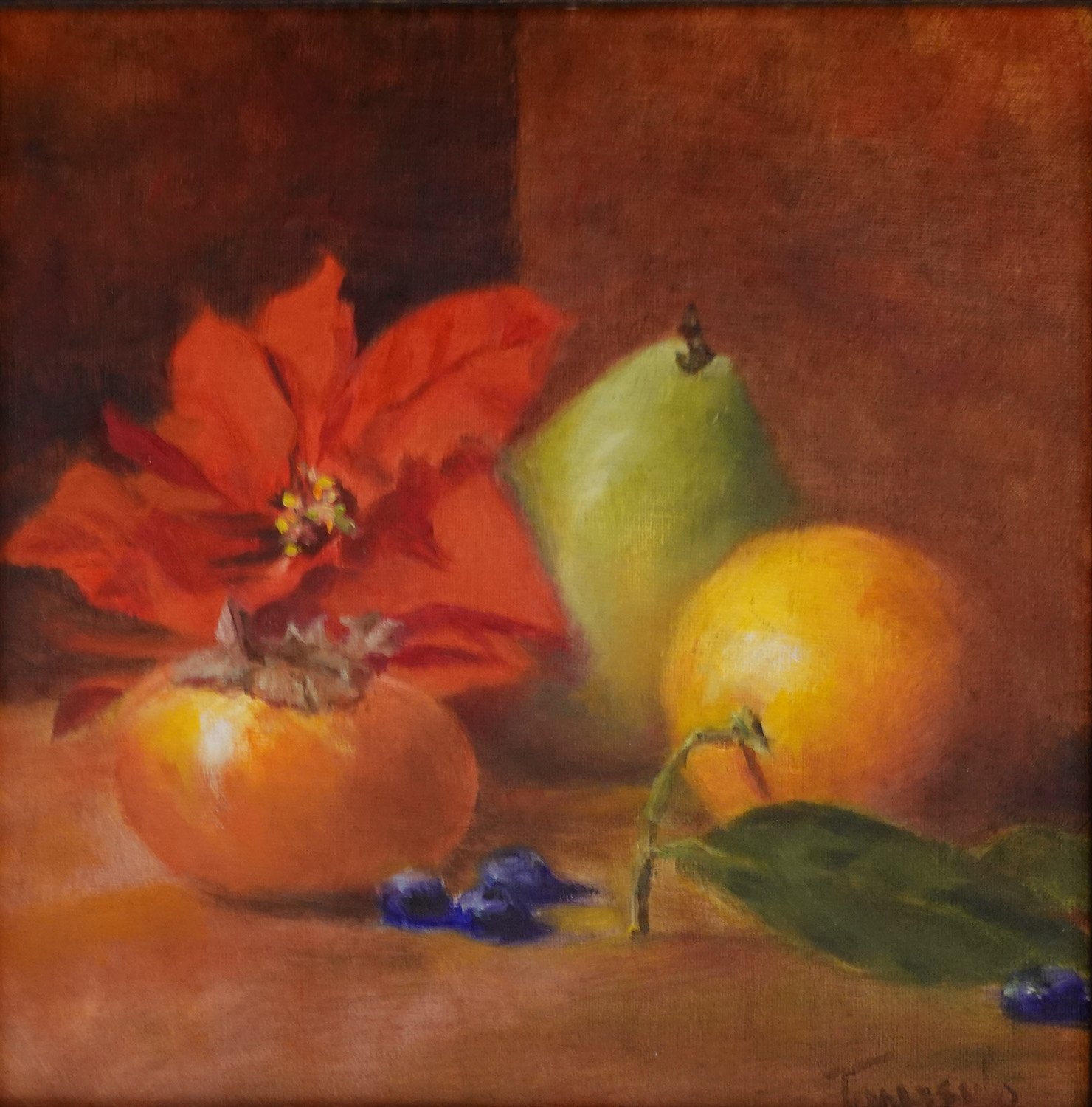 Oranges, Persimmon, Pear