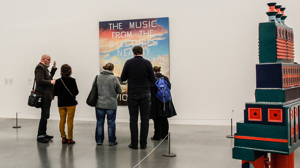 Museum Director John Kannenberg conducting a session of Listening to Museums, a continuing education course offered by the Museum of Portable Sound Education Department, at Tate Modern.