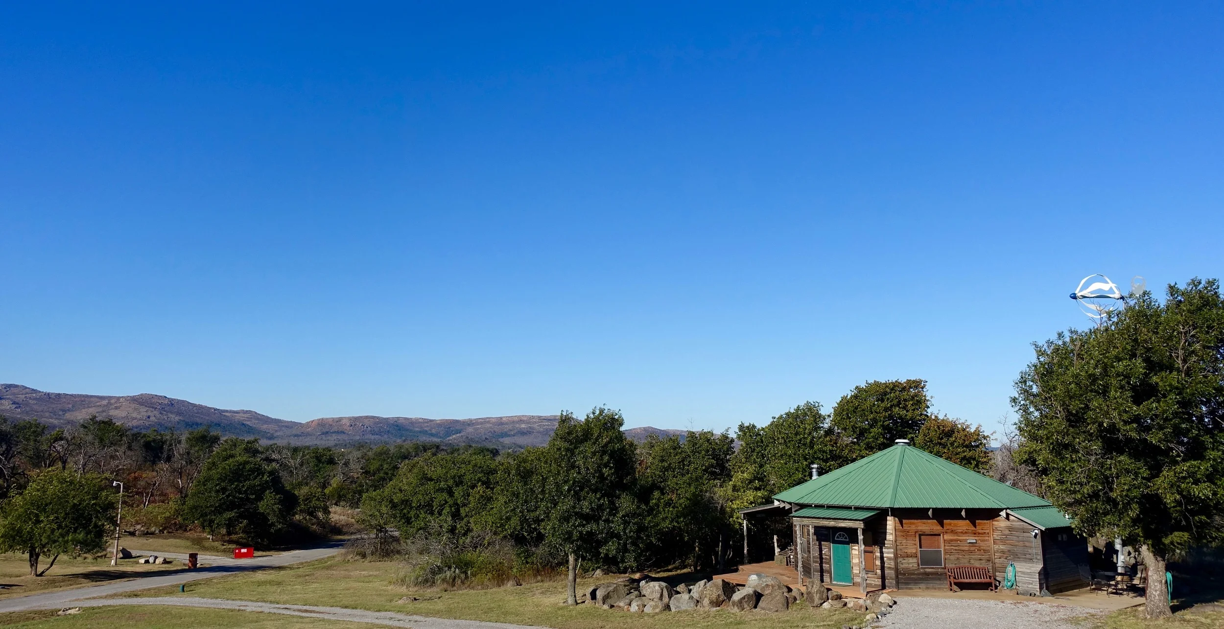 Scenic Ridge Cabin sits on three acres