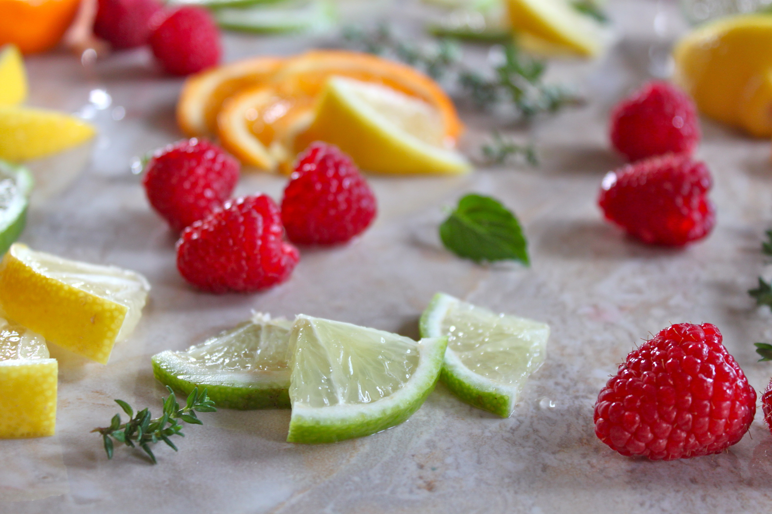 Fruit and Herb Infused Ice Cubes - Alice and Lois