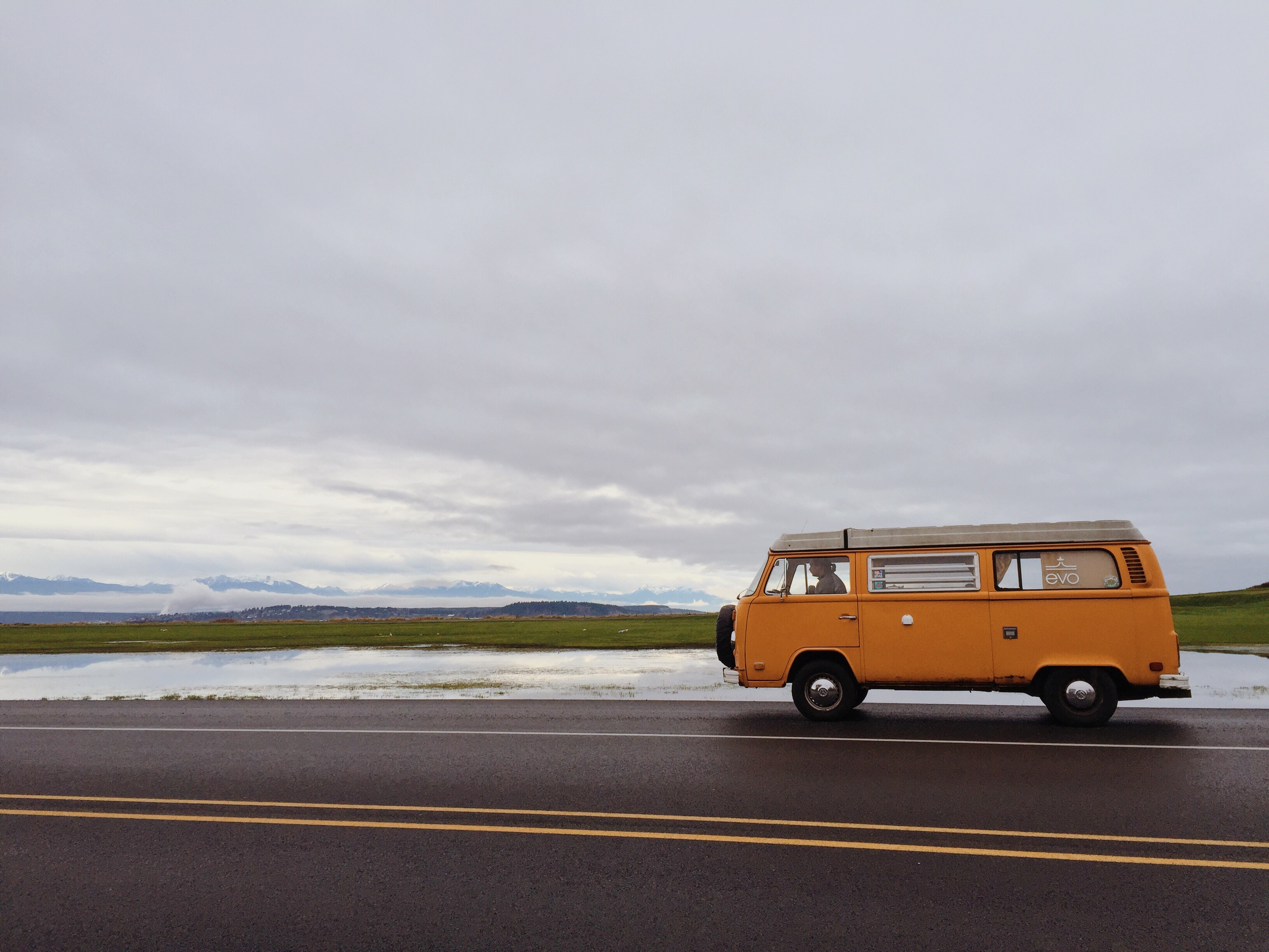winter weekend camping on whidbey island.