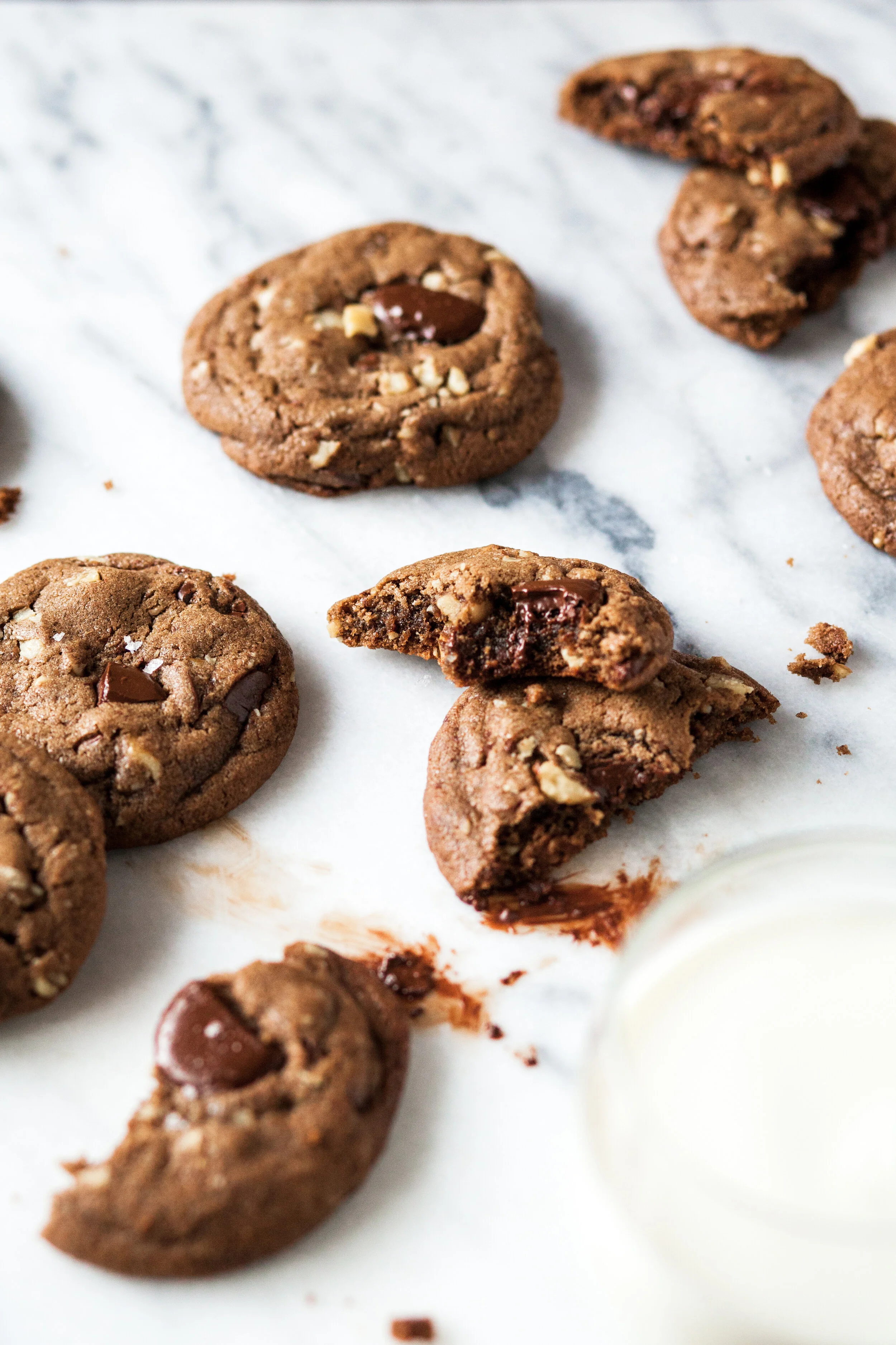 browned butter chocolatey chunk cookies.