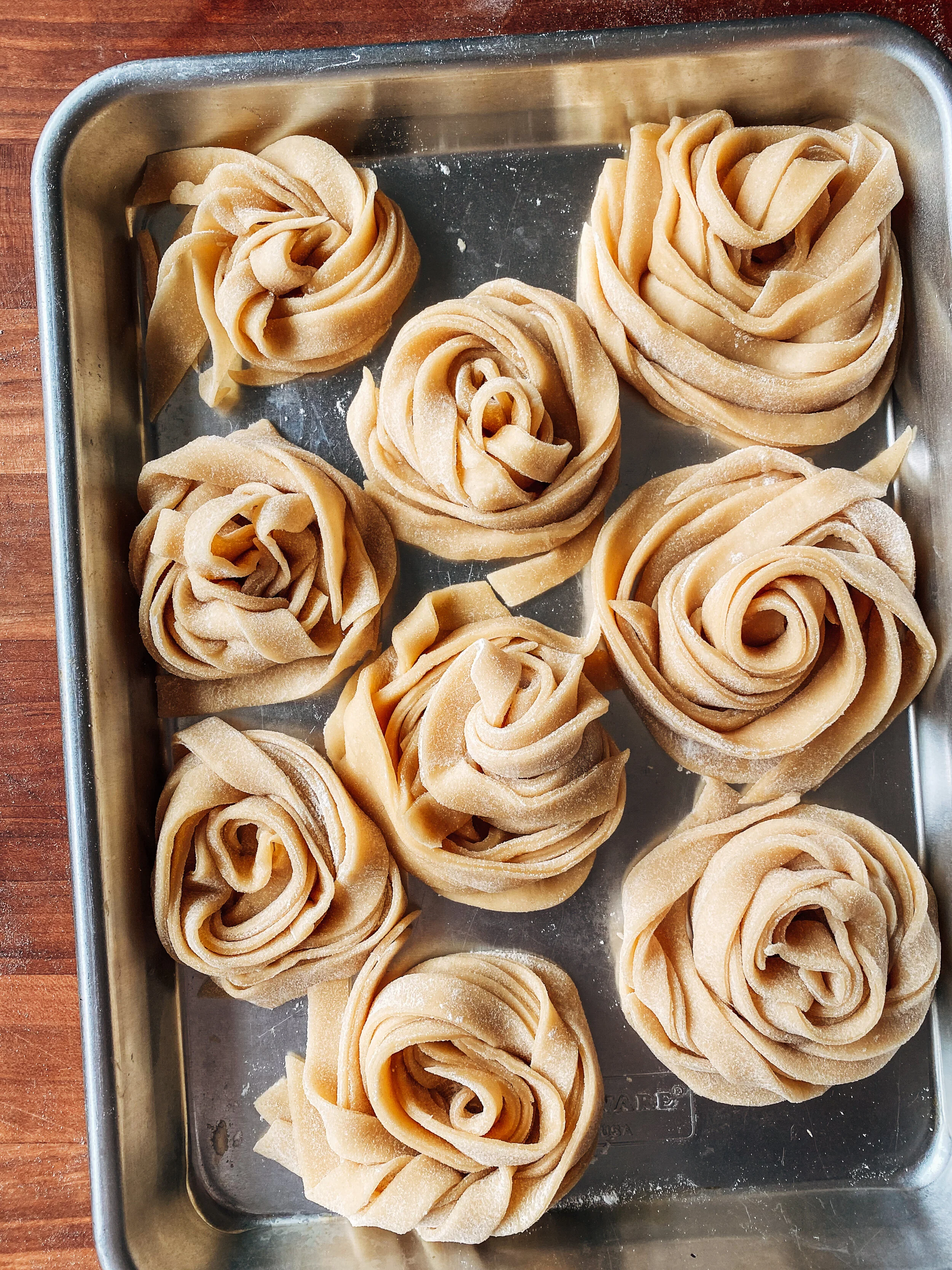 handmade pasta experiment: regular &amp; gluten-free. 