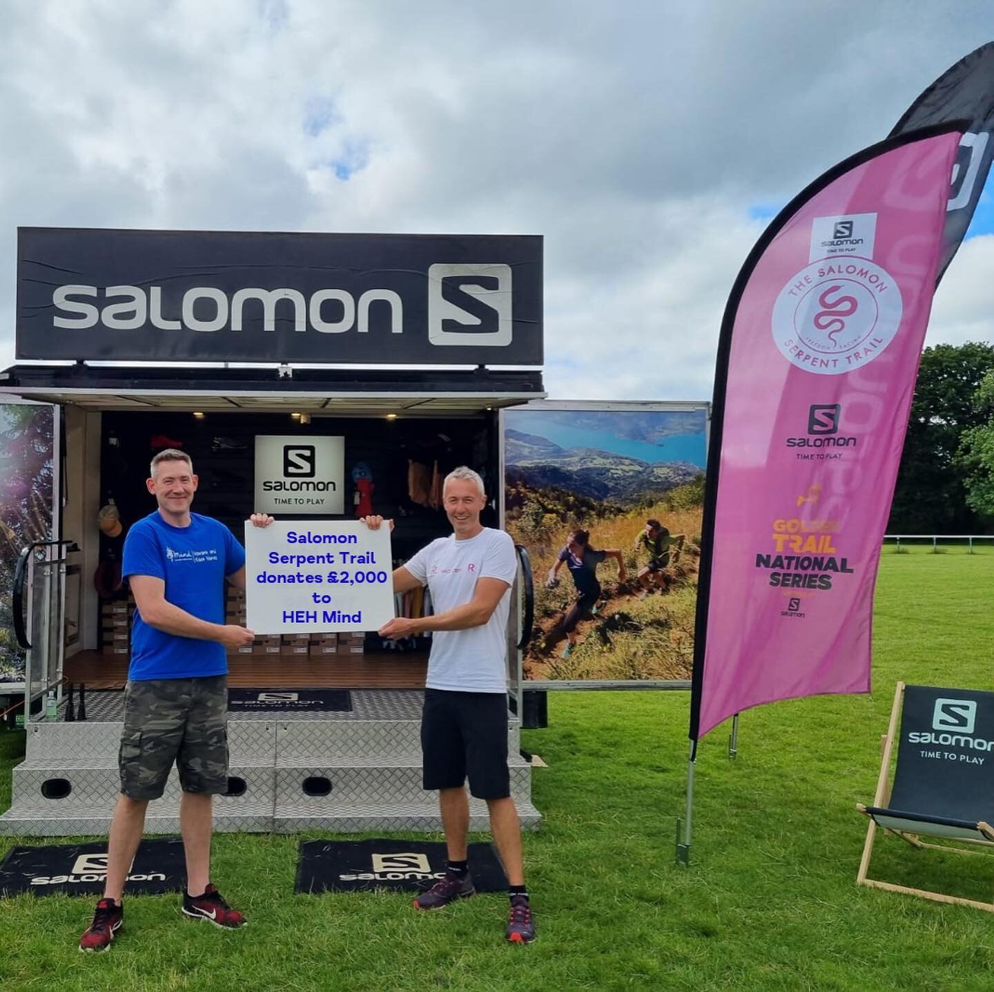 So pleased to have raised &pound;2000 for @heh_mind through the Salomon Serpent Trail!
It was good to have Ross &amp; Mike from the charity at the race so we could chat about the great work and support the charity does. 🙏 
🏃&zwj;♂️🐍🏃&zwj;♀️🐍🏃&z