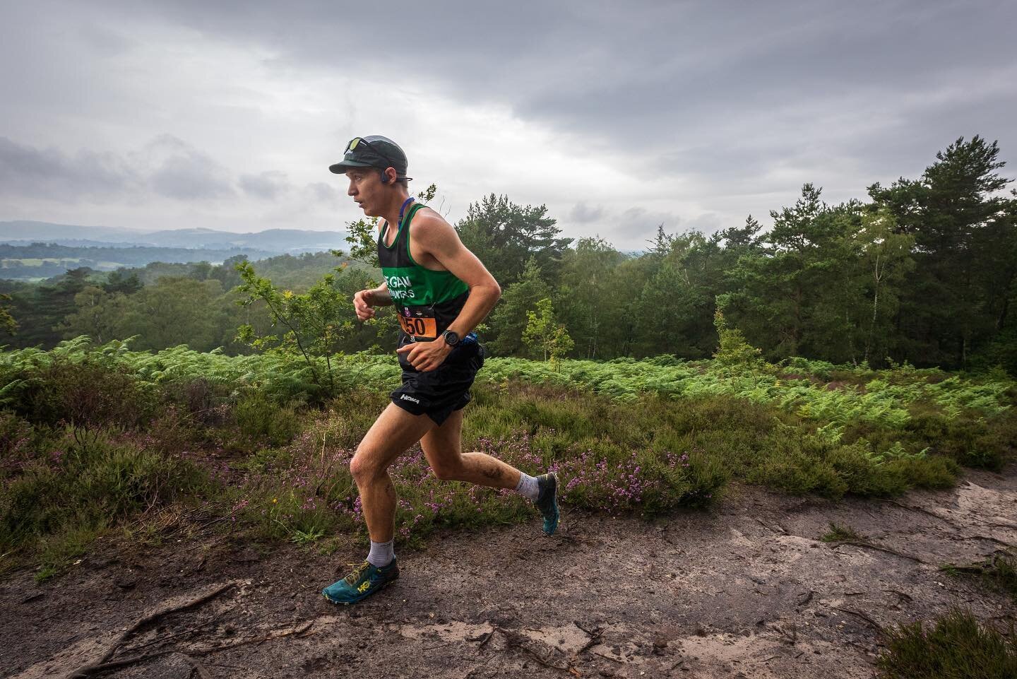 The threat of rain was ever present in the dramatic skyline yesterday on the @salomon Serpent Trail Race, but luckily only a few showers made an appearance! 📷 @nolimits.photos #salomonrunning #trailrunning #salomonserpenttrail #freedomracing #golden