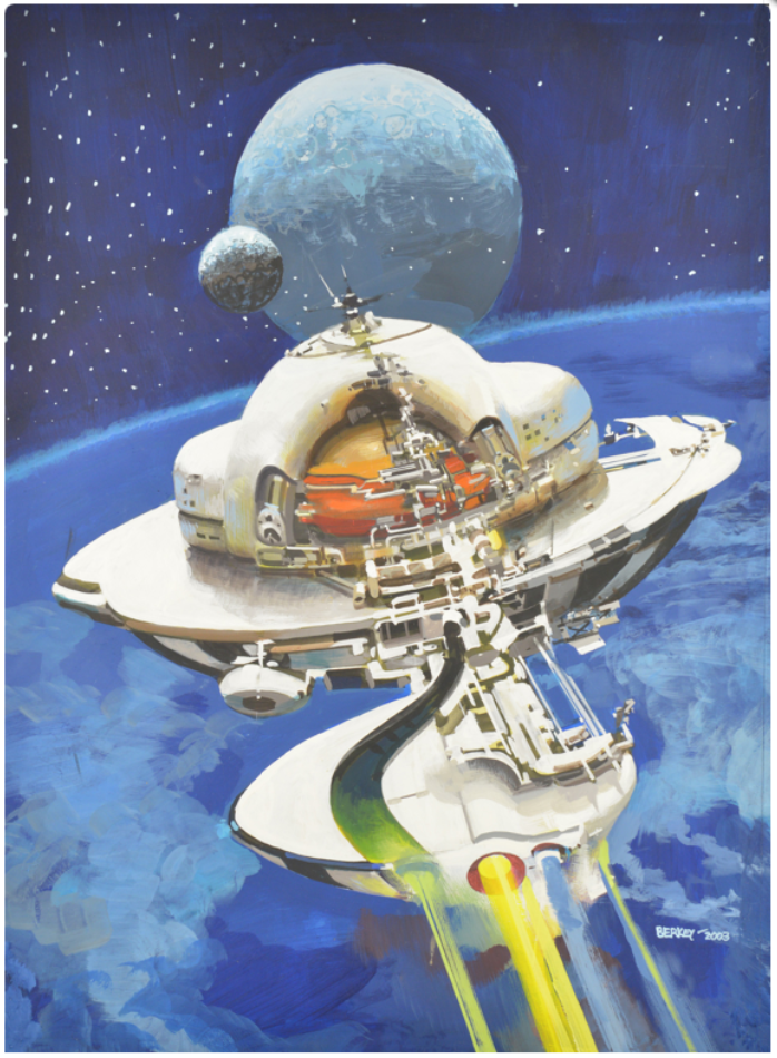 "Space Study", by John Berkey