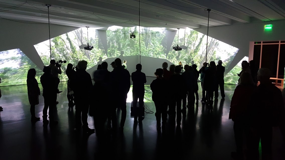 Binary Artists responsible for Diana Thater's installation at the Aspen Museum of Art. 