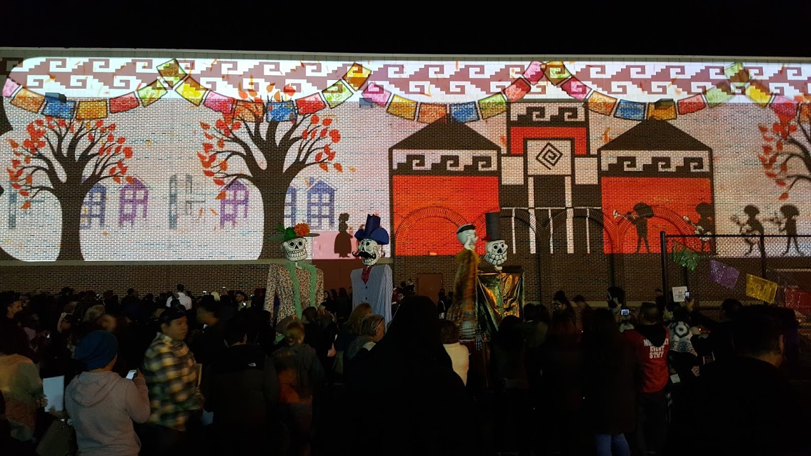 Still of the animation from the National Mexican Museum of Art- Dia De Los Muertos celebration