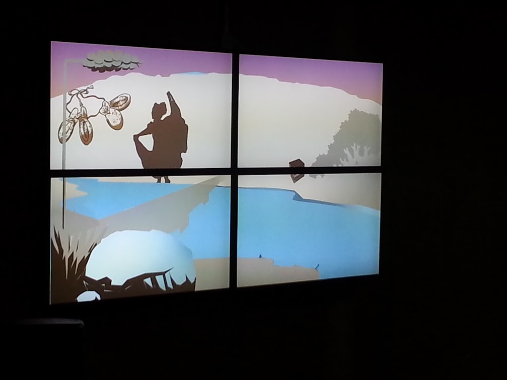 Image of the Video Mural created by: Working Classroom, Eric Garcia and Mark Anderson
