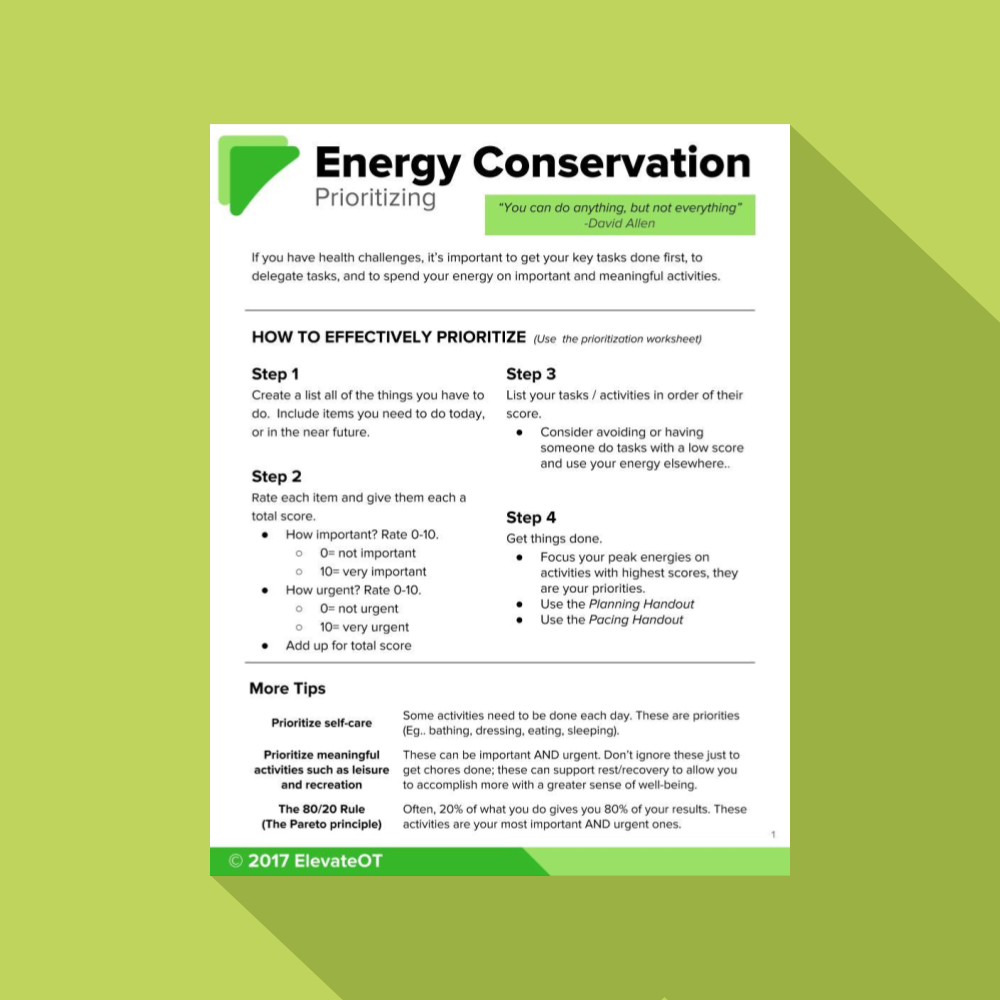 Elevate OT-Energy Conservation Pack Inside Conservation Of Energy Worksheet