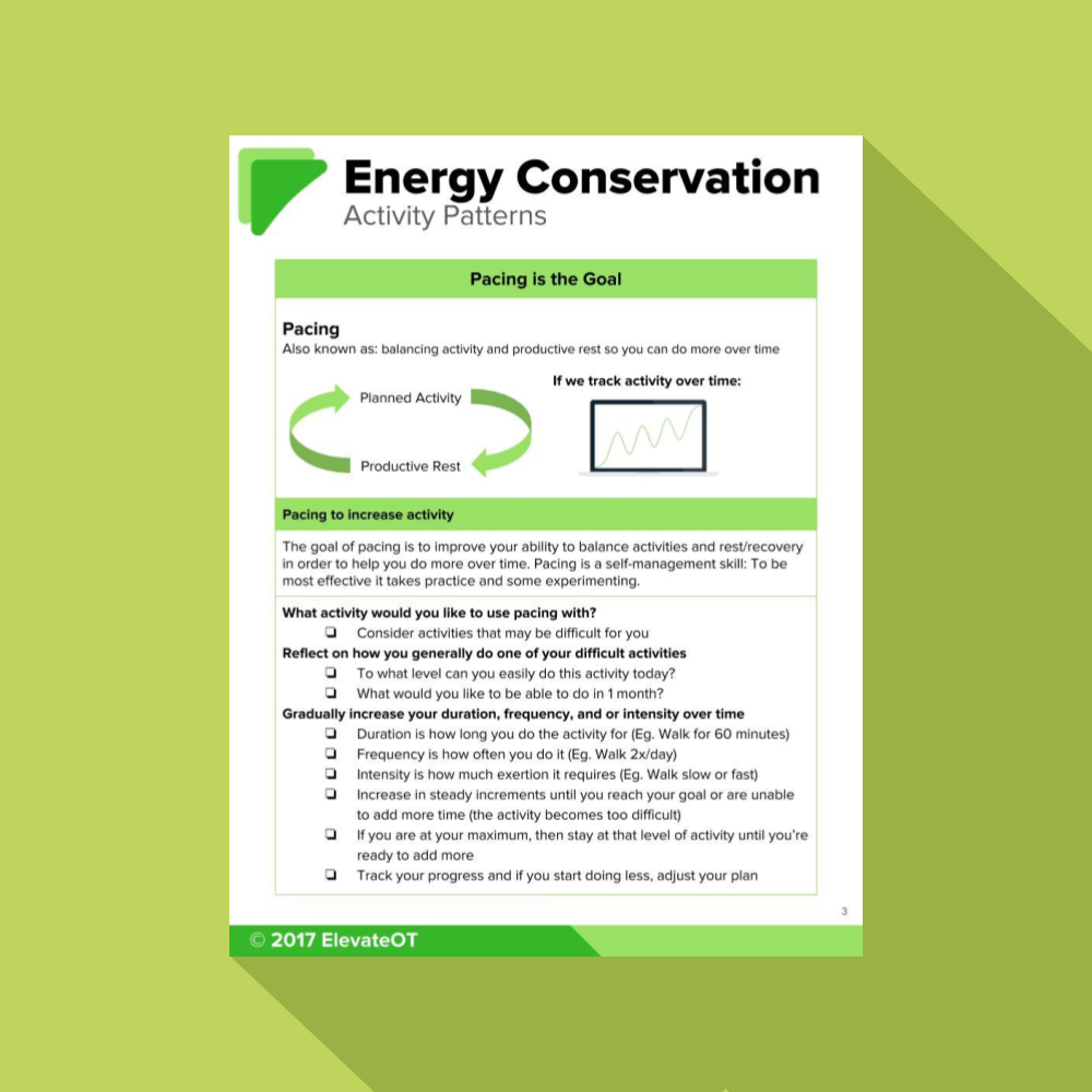 Elevate Ot-Energy Conservation Pack