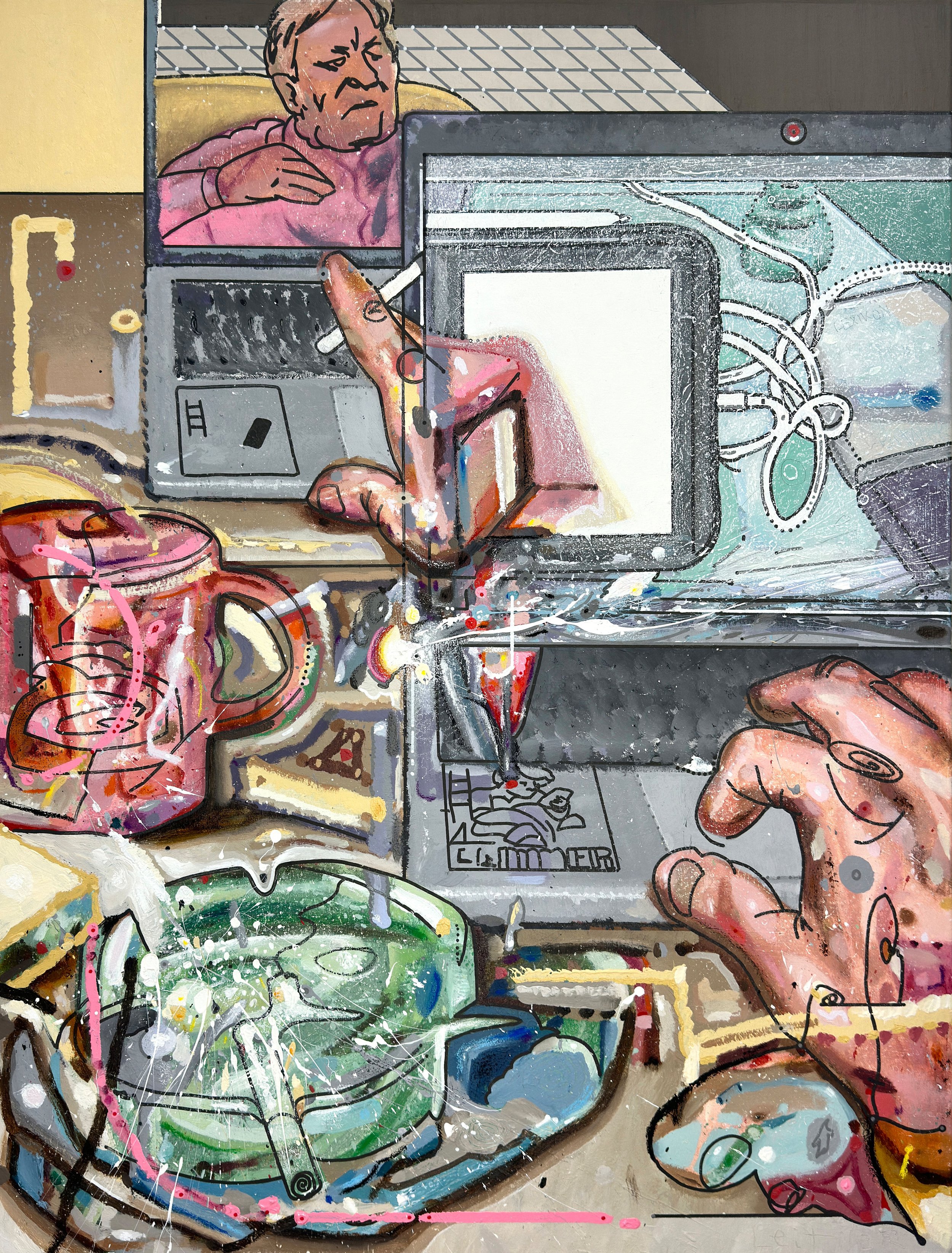  “the eternal scroll for meaning” 2025 95×125cm 