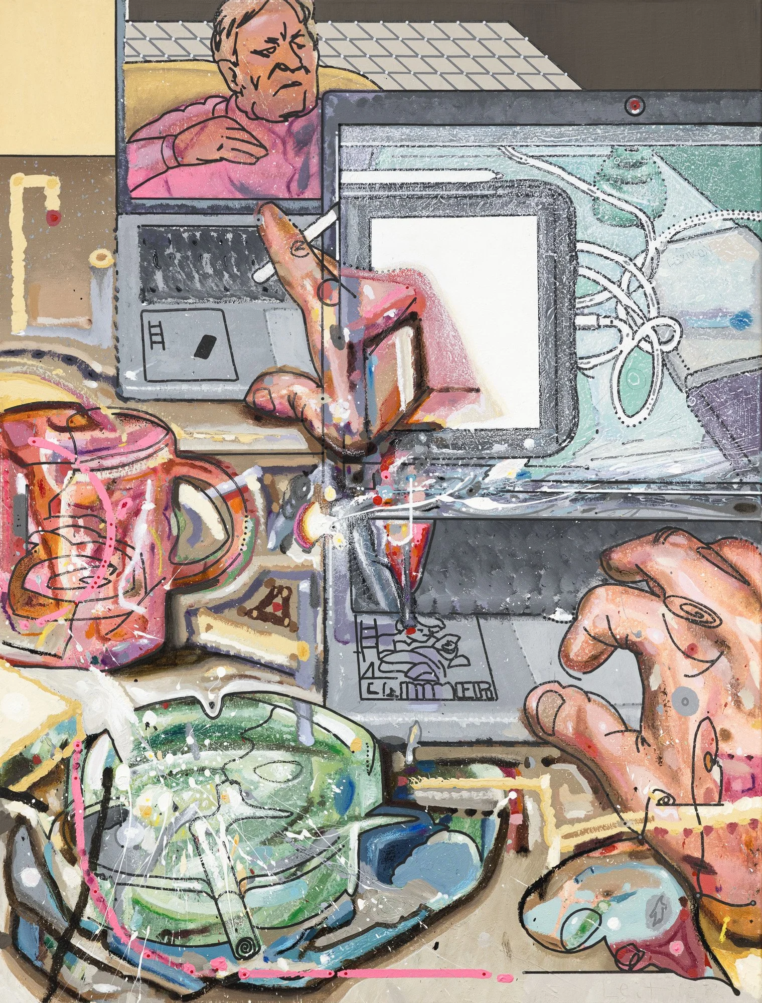  “the eternal scroll for meaning” 95×125cm * 2025 