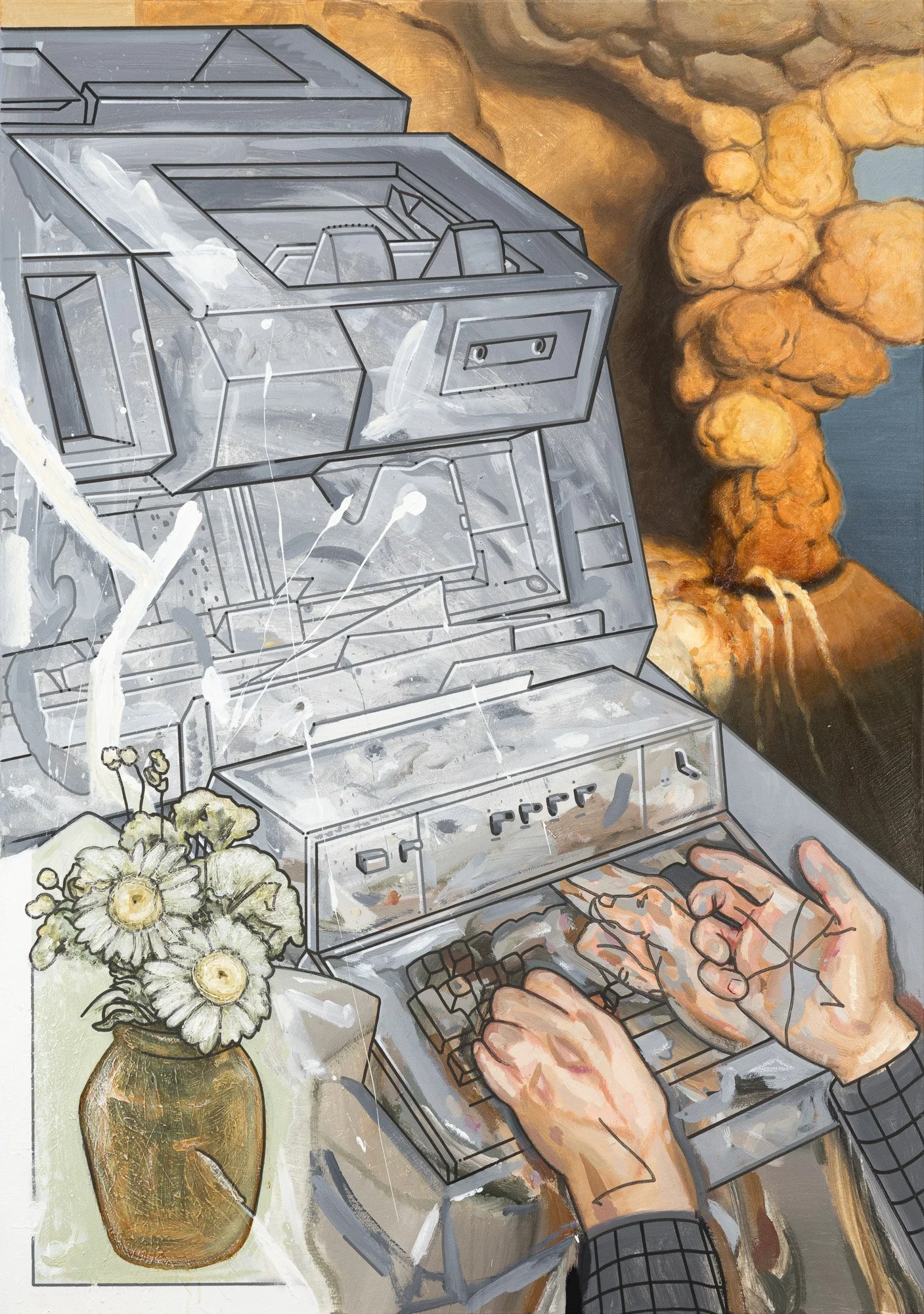  “kill the machinery before it kills u”  95×135cm * 2026 