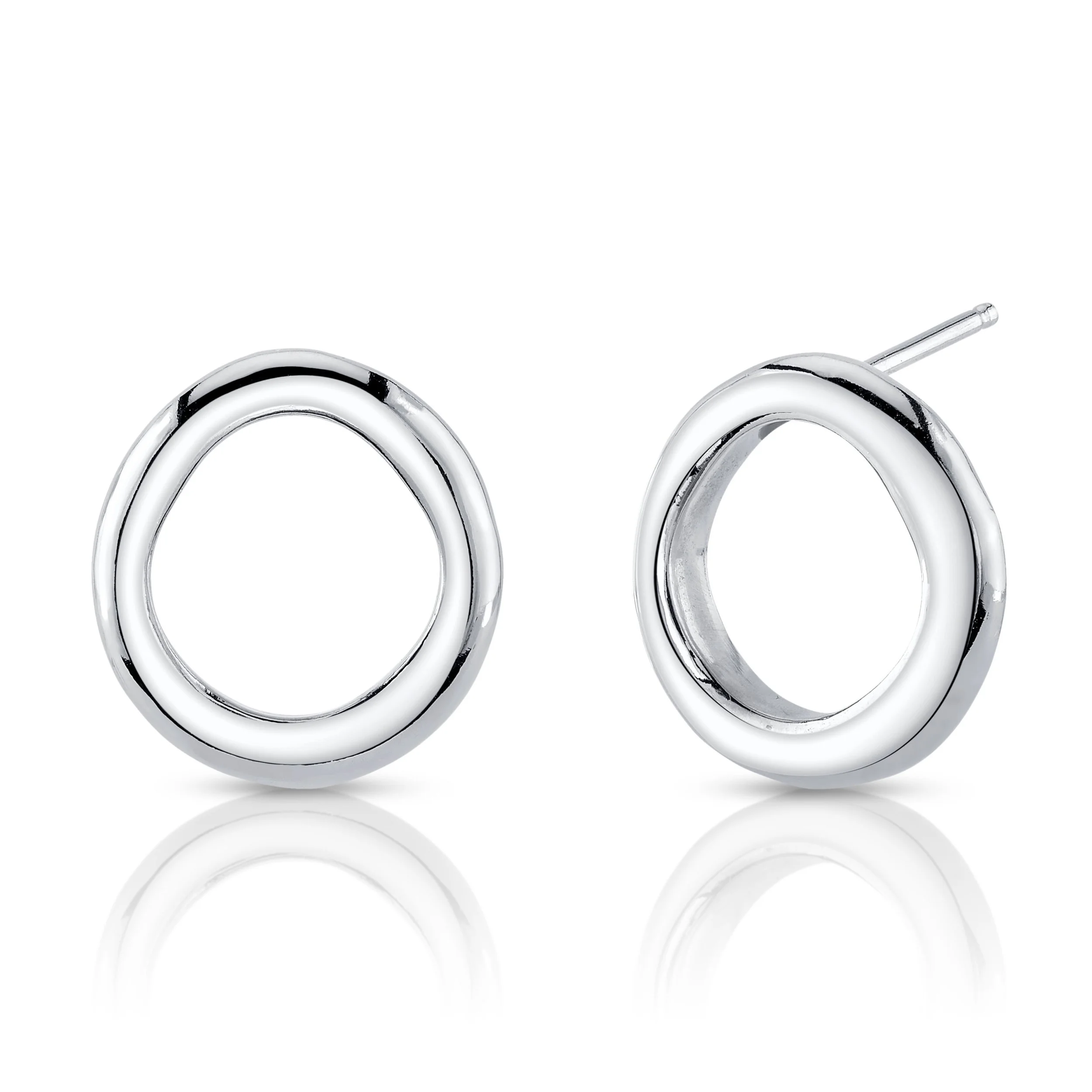 Organic studs | silver