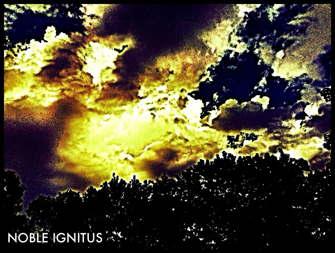 Yellow to amber sky