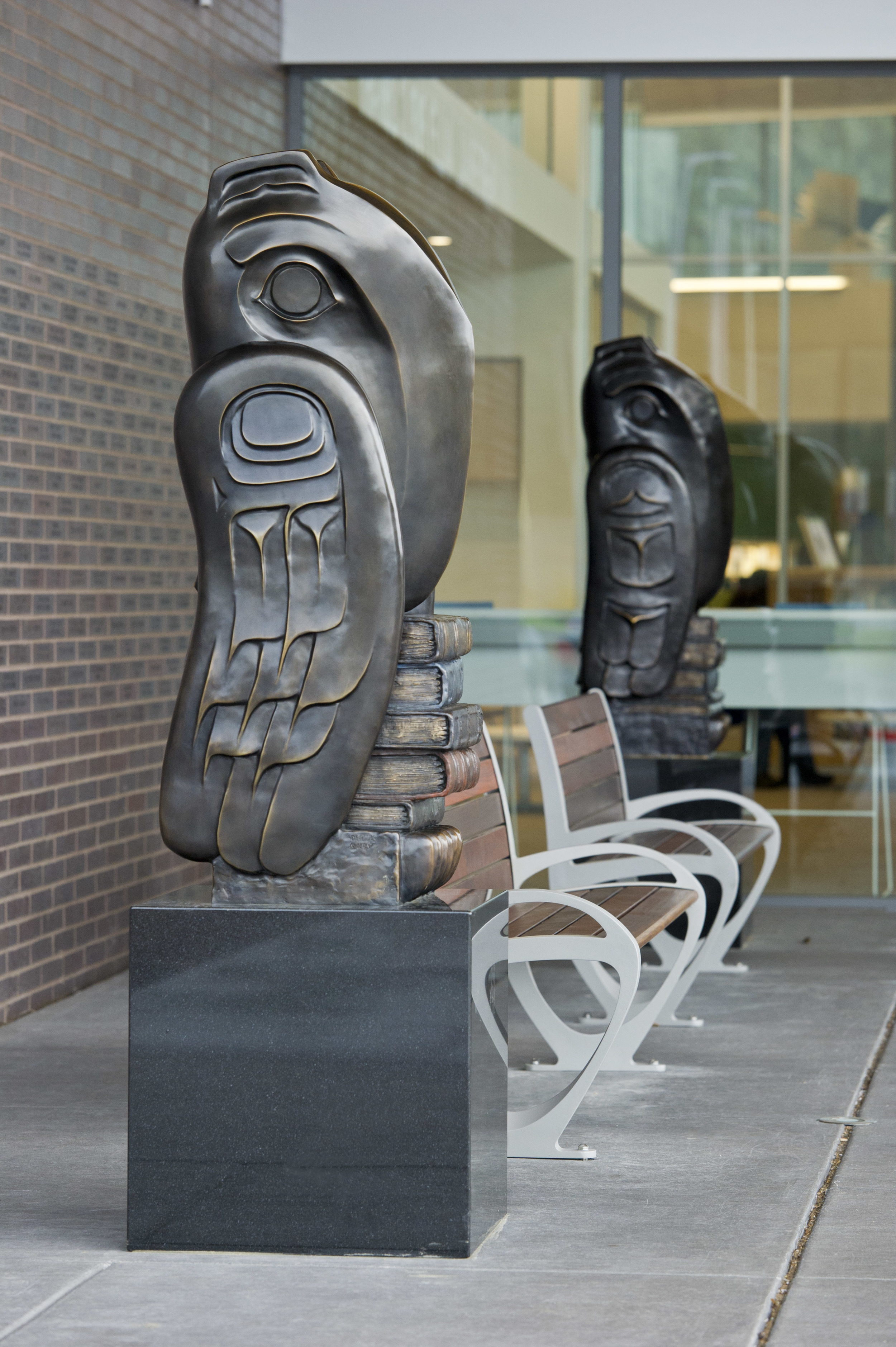  "Wisdom" 2015 Bronze, 4.5', Mendenhall LIbrary Juneau, Alaska    