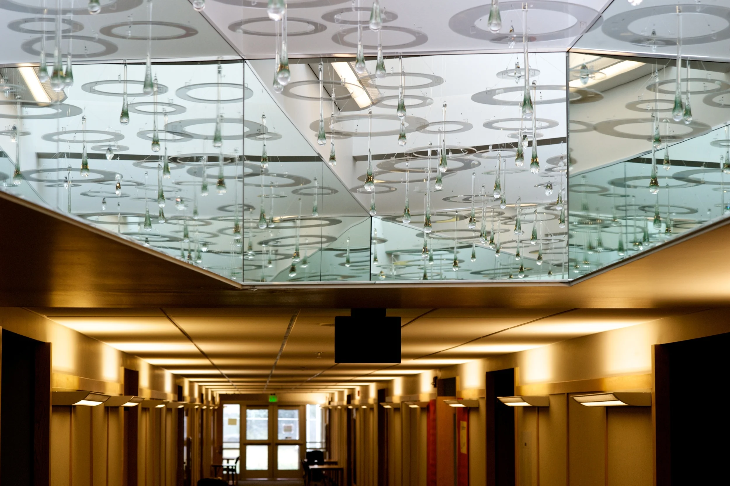 "Raindrops" Glass and acrylic, 2015 Gastineau Elementary photos Michael Penn