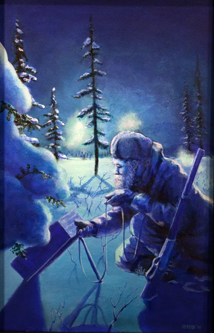 "Greenhouse Gas Trapper" 12"x20" oil