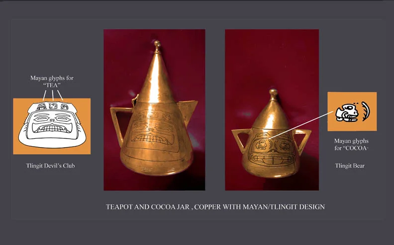 "Mayan/Tlingit Silver Service"