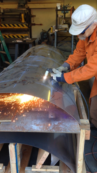 Plasma Cutting stainless steel for "Enchanted Forest", Girdwood Elementary.