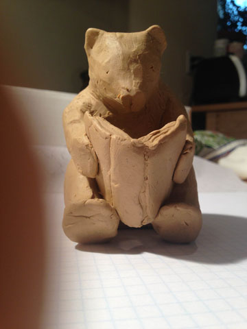 First doodle for Auke Bay Elementary "Reading Bear"