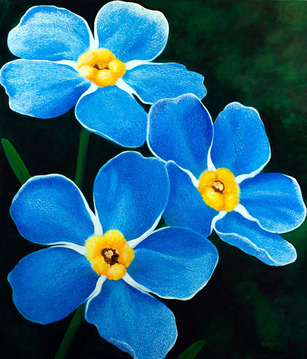 3 Forget-Me-Nots