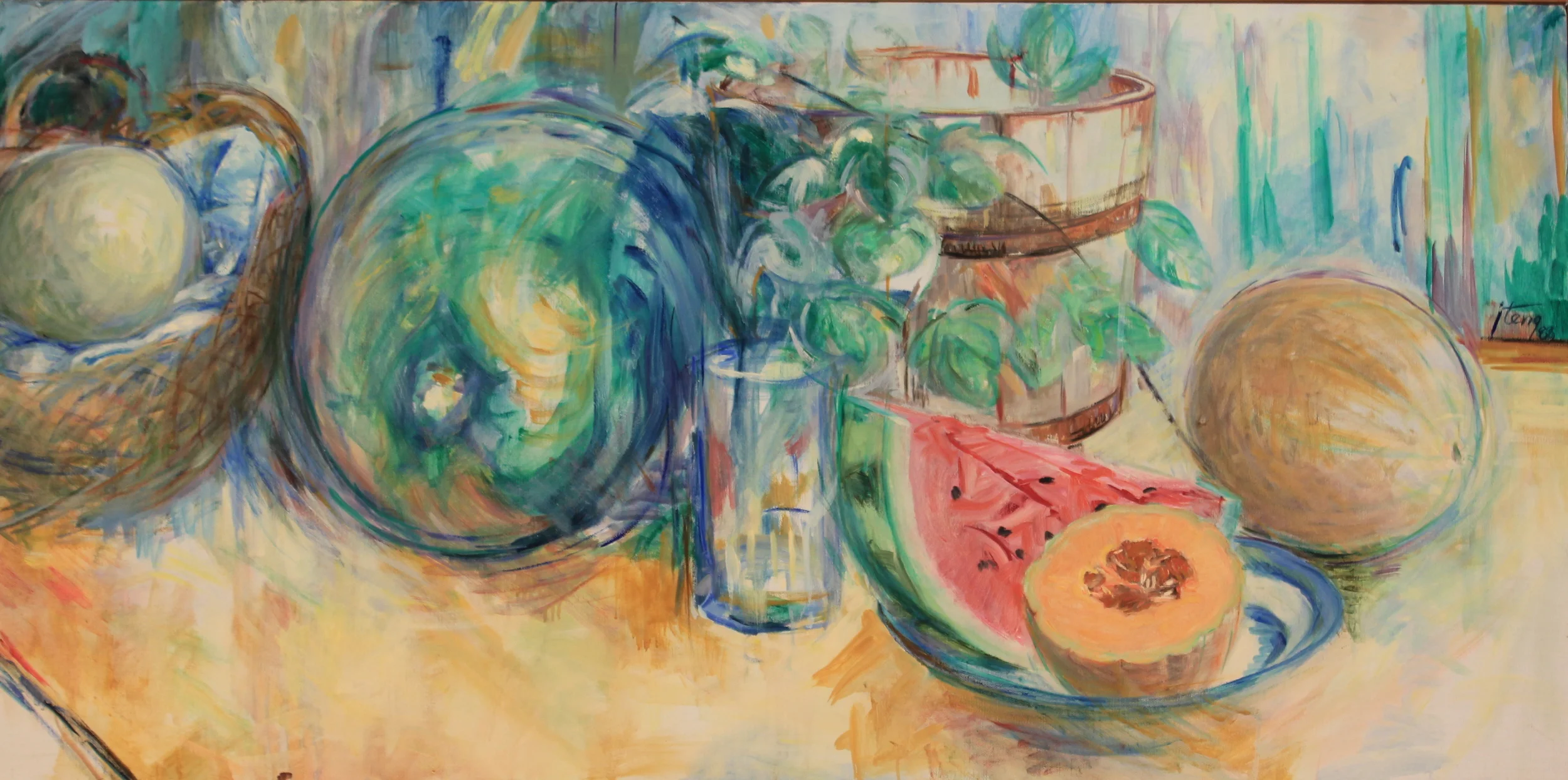 30x60. Oil on canvas. A17.