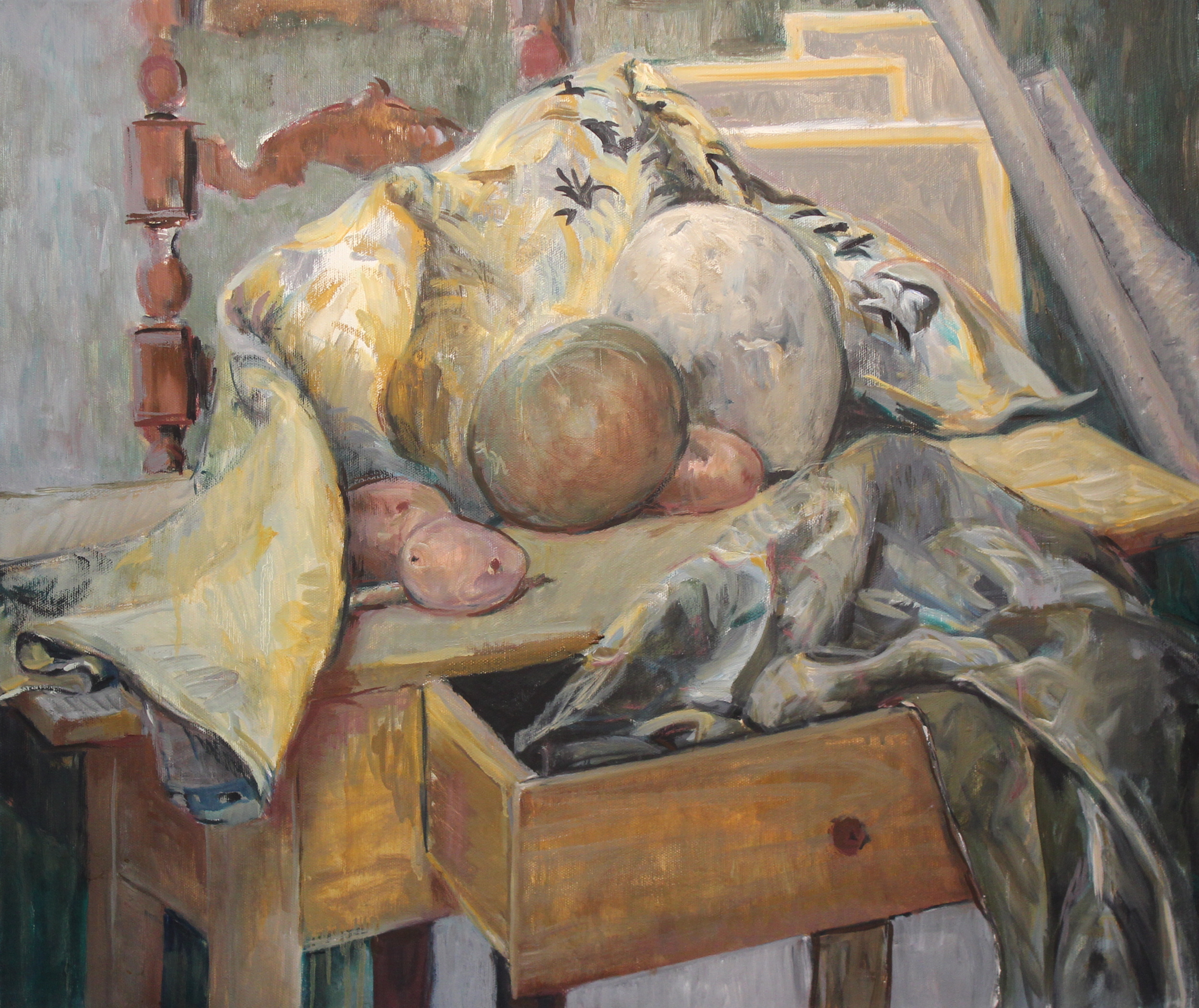 24x28. Oil on canvas. A19.