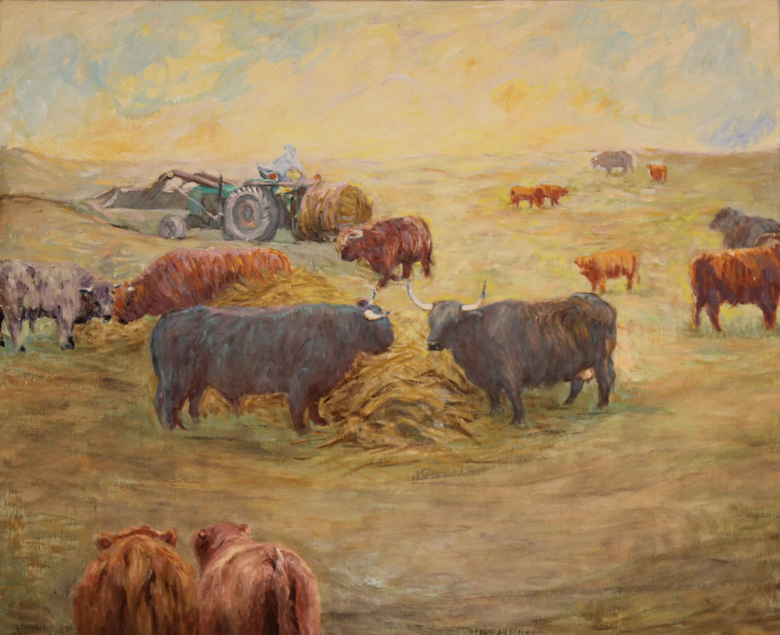 32x34. Oil on canvas. B50.