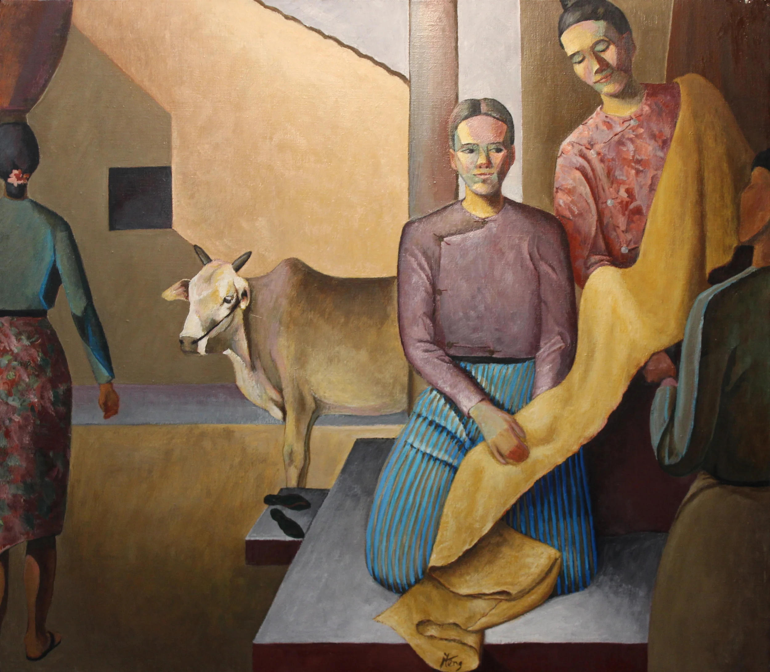 28x32. Oil on canvas. B58.